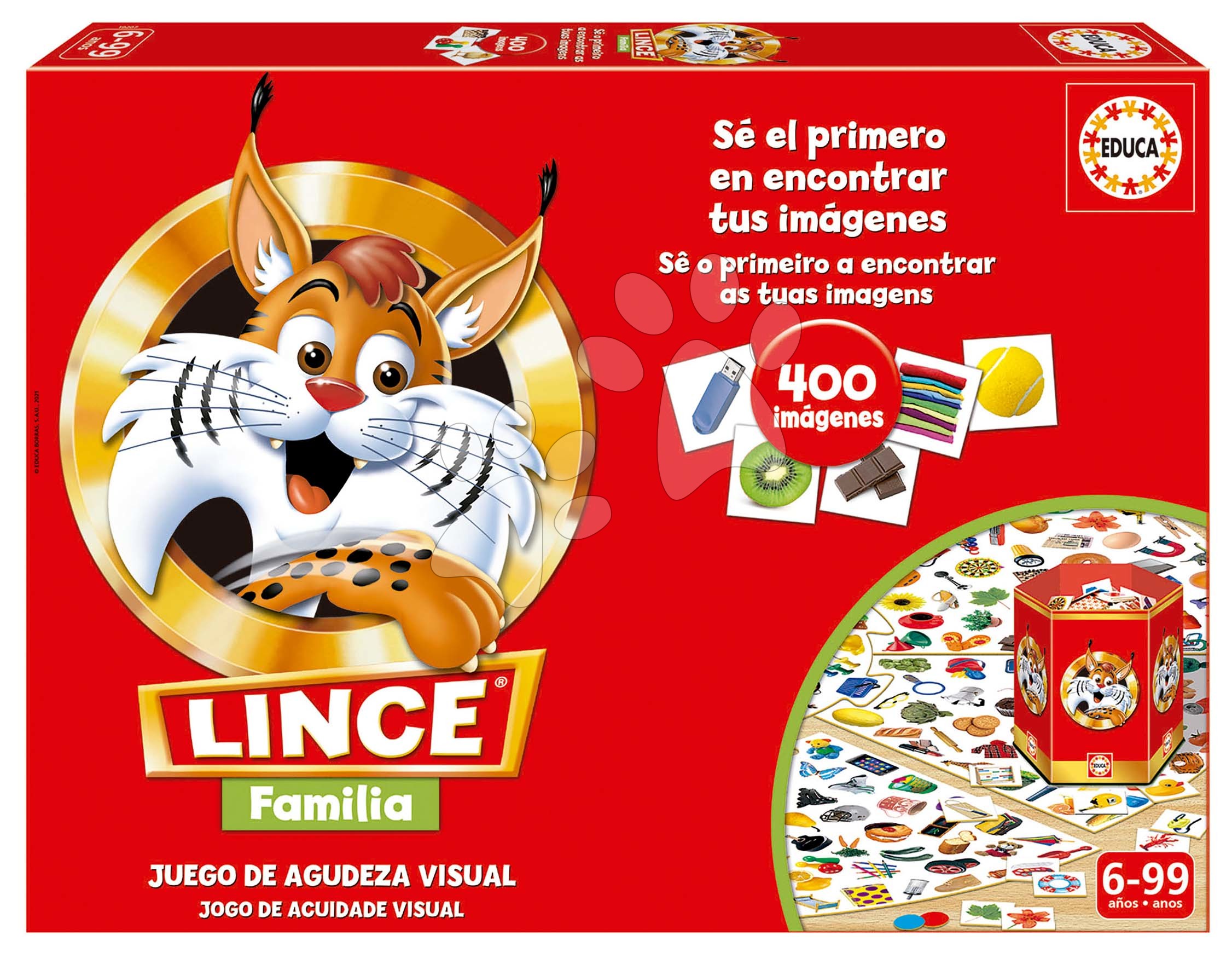 Spoločenská hra Rýchly ako rys Lince Family Edition Educa 400 obrázkov v španielčine od 6 rokov