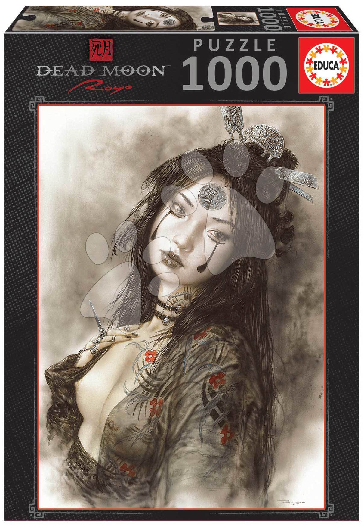 Puzzle Dead Moon Luis Royo Educa 1000 dílků a Fix lepidlo