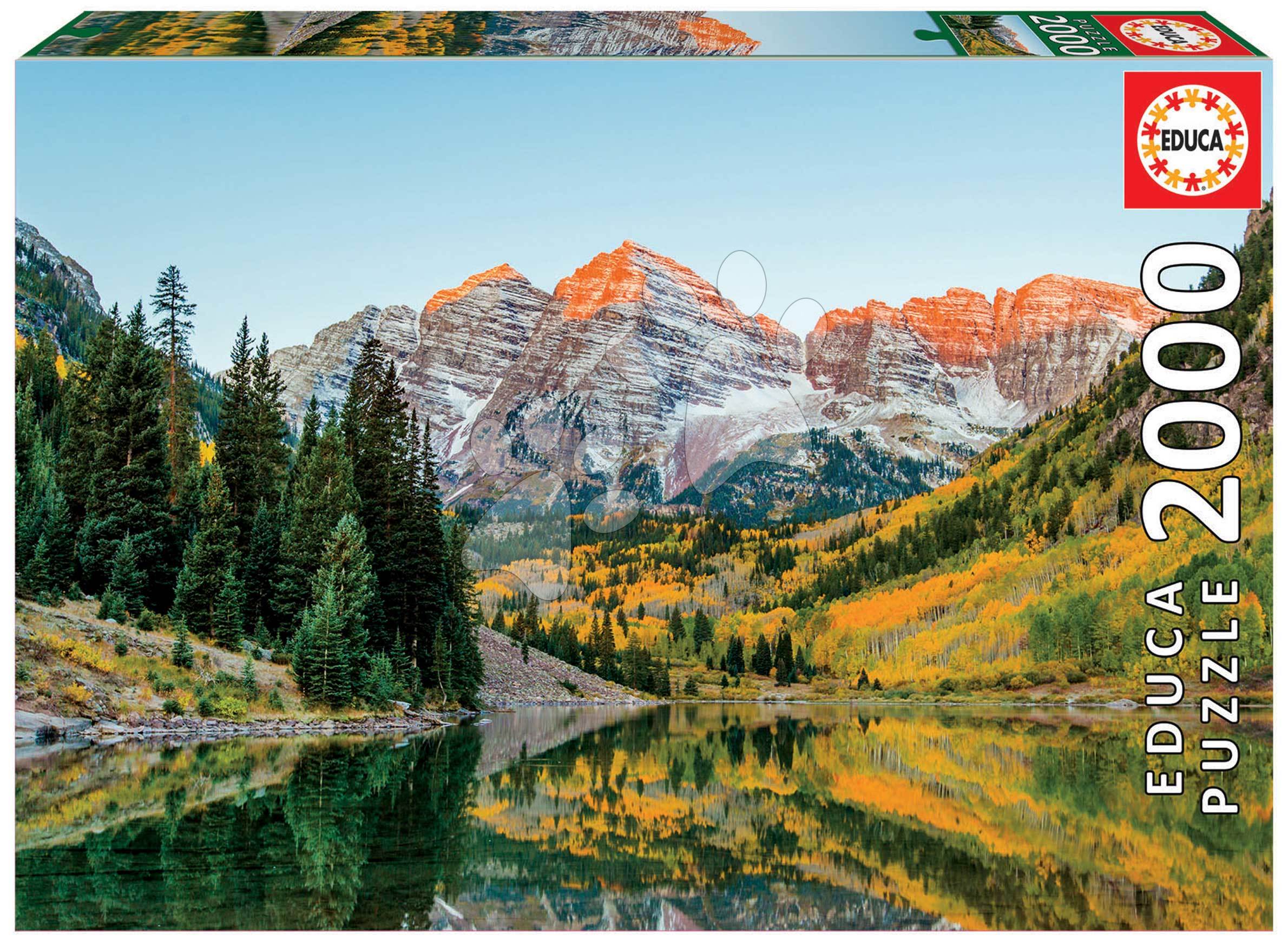 Levně Puzzle Maroon Bells Educa 2000 dílků a Fix lepidlo