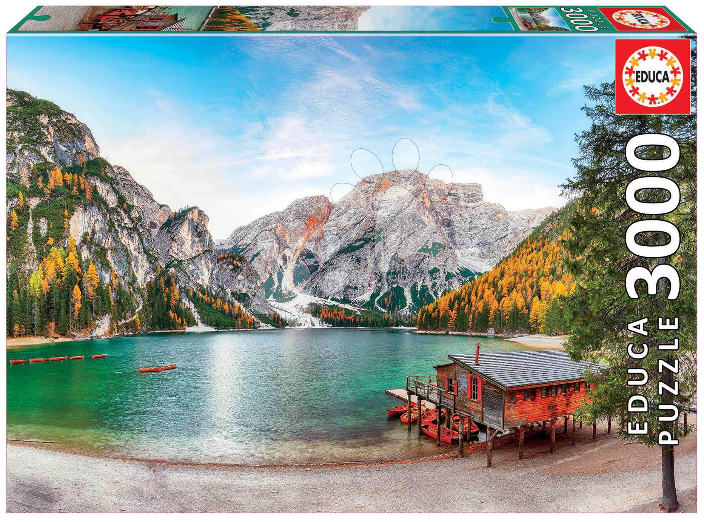 E-shop Puzzle Braies Lake at Autumn Educa 3000 dielov