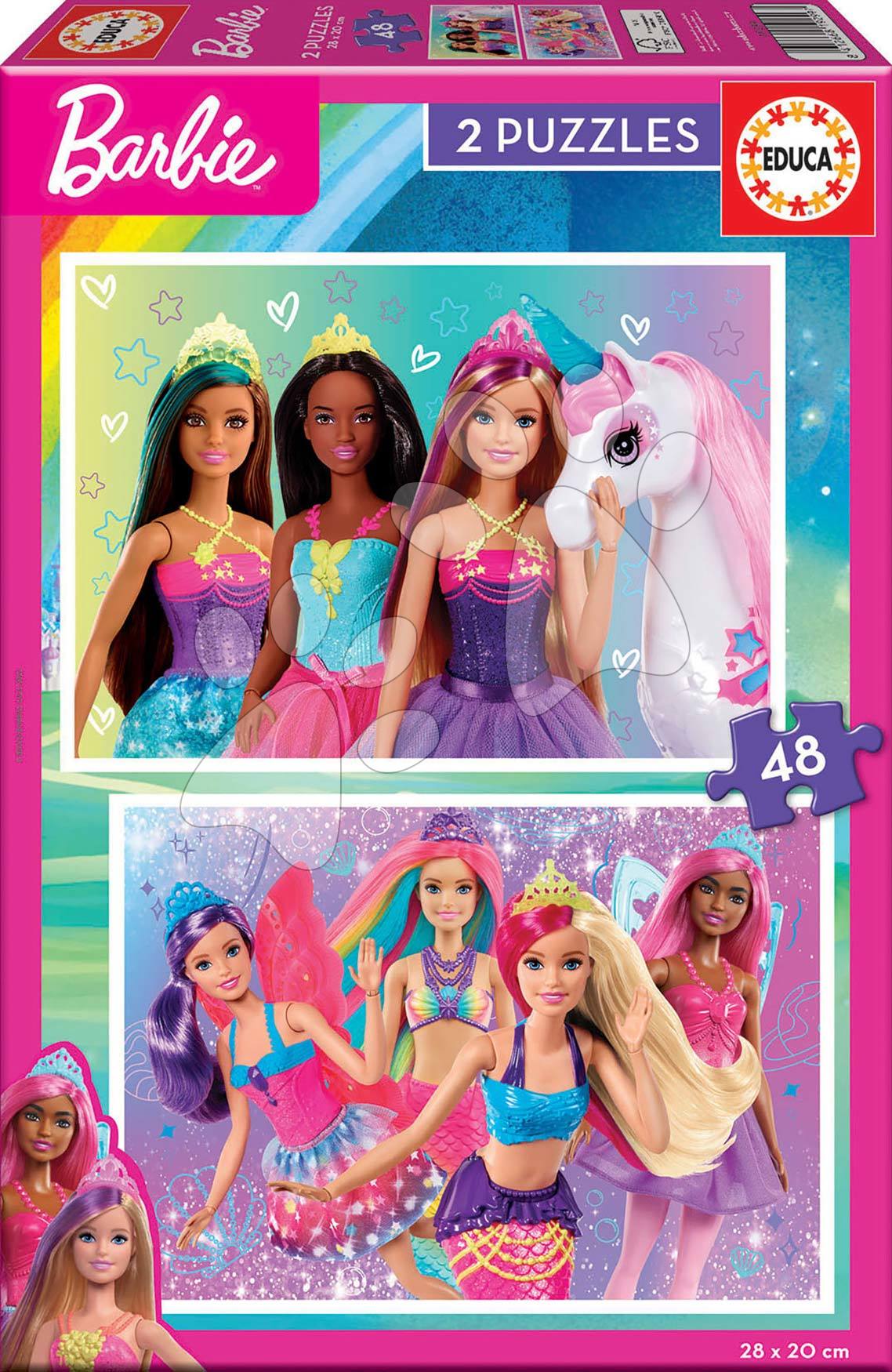 Puzzle Barbie Disney Educa 2x48 darabos Puzzle Barbie Disney Educa 2x48 darabos