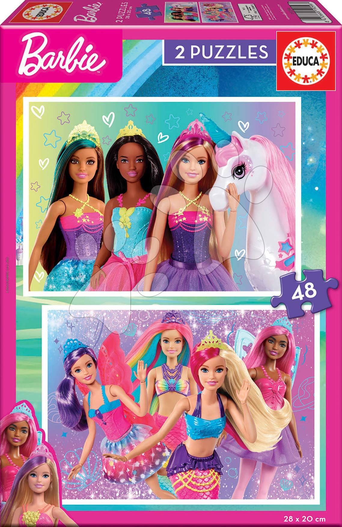 Levně Puzzle Barbie Disney Educa 2 x 48 dílků