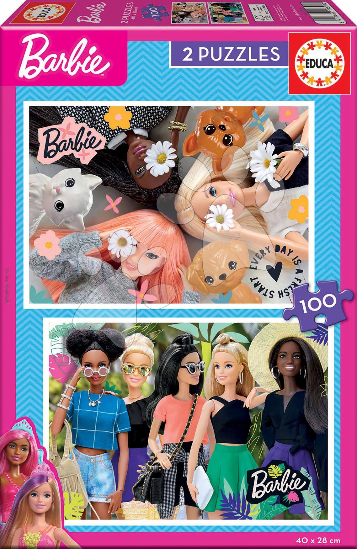 Puzzle Barbie Disney Educa 2 x 100 dílků