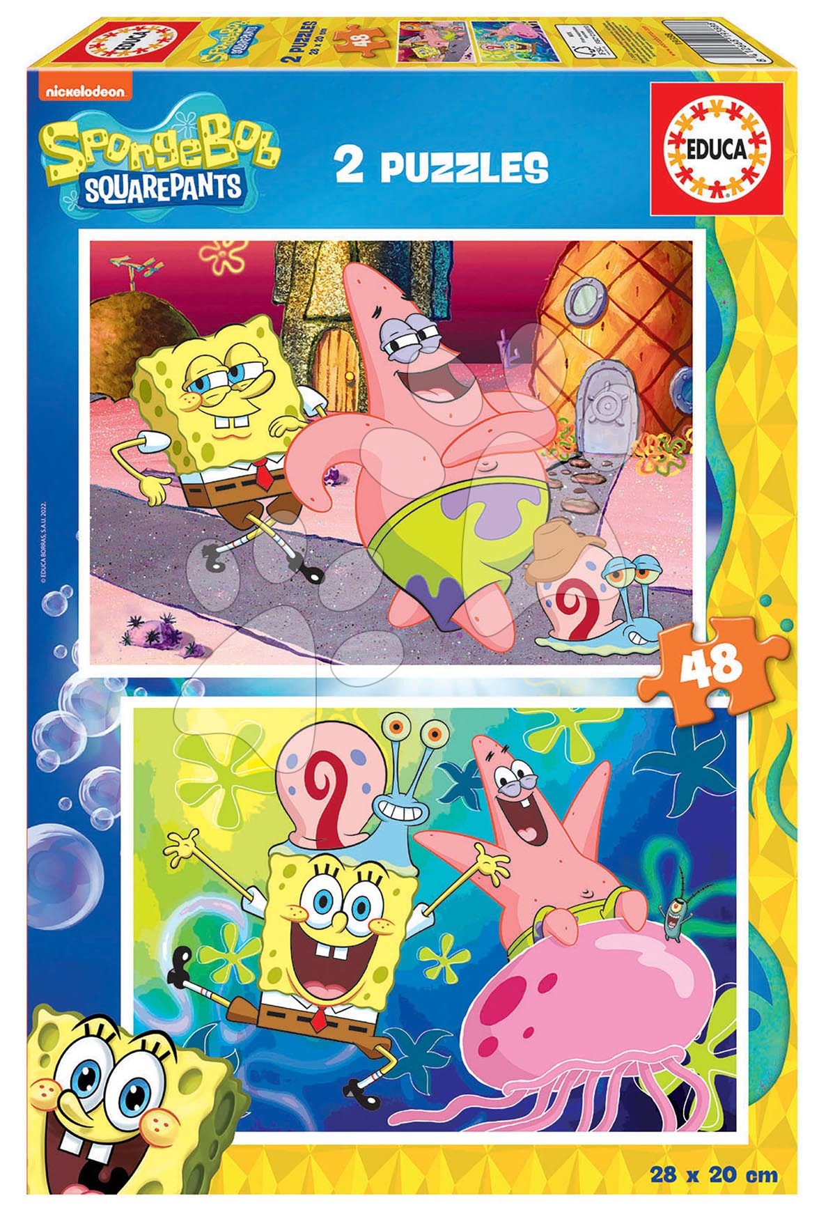 Puzzle Sponge Bob Educa 2x48 darabos