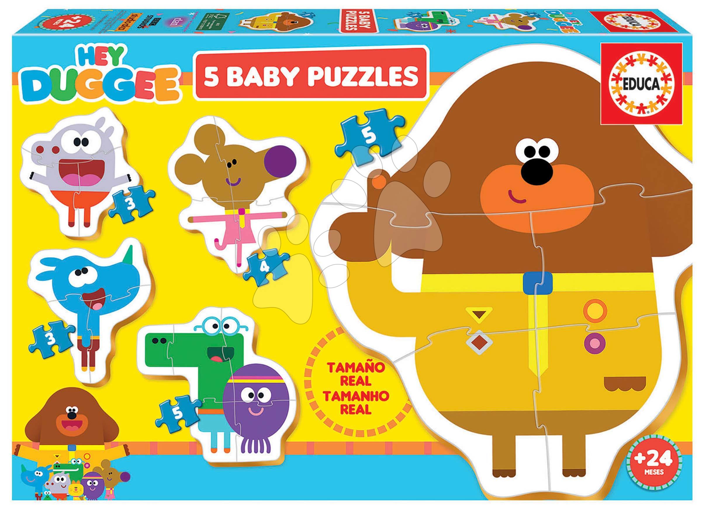 Puzzle Baby Puzzles Hey Duggee Educa 3-3-4-5-5 dílků od 24 měsíců