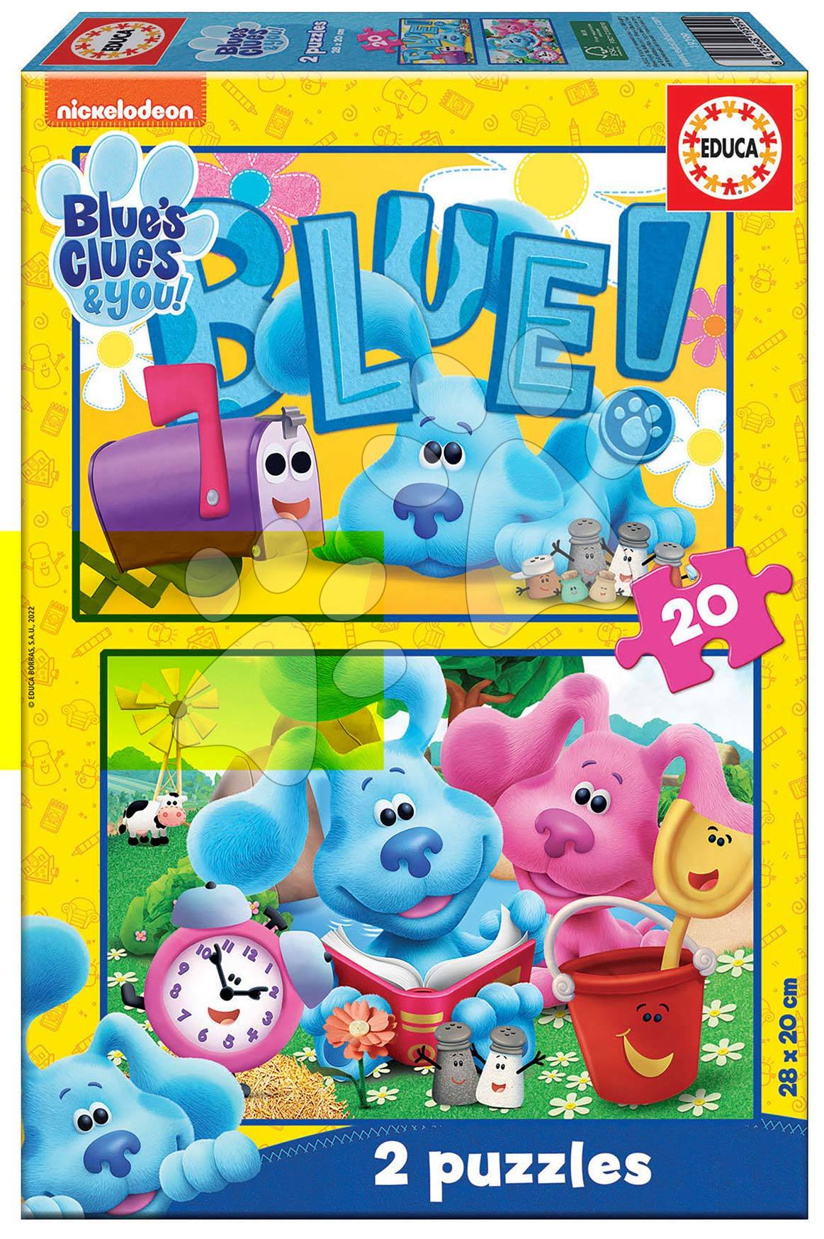 Puzzle Blue´s Clues Educa 2 x 20 dílků