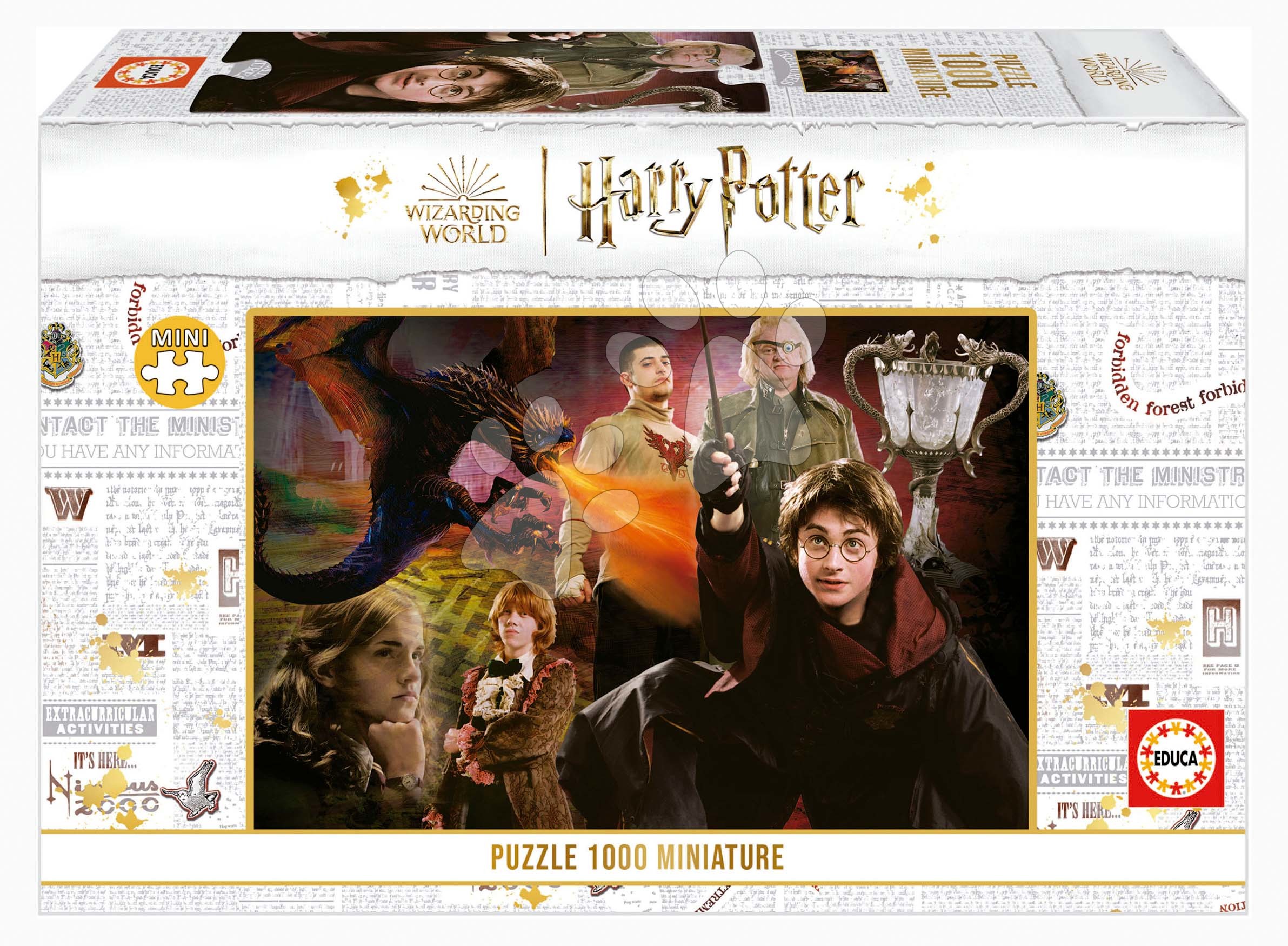 Puzzle Miniature series Harry Potter 2 Educa 1000 dielov a Fix lepidlo EDU19491