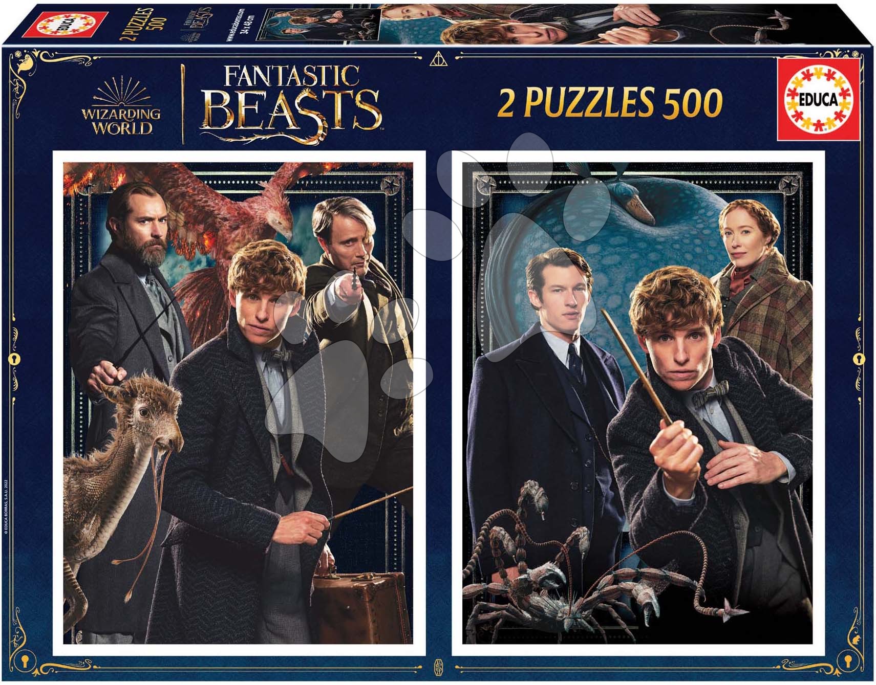 Puzzle Fantastic Beasts Educa 2 x 500 dílků a Fix lepidlo