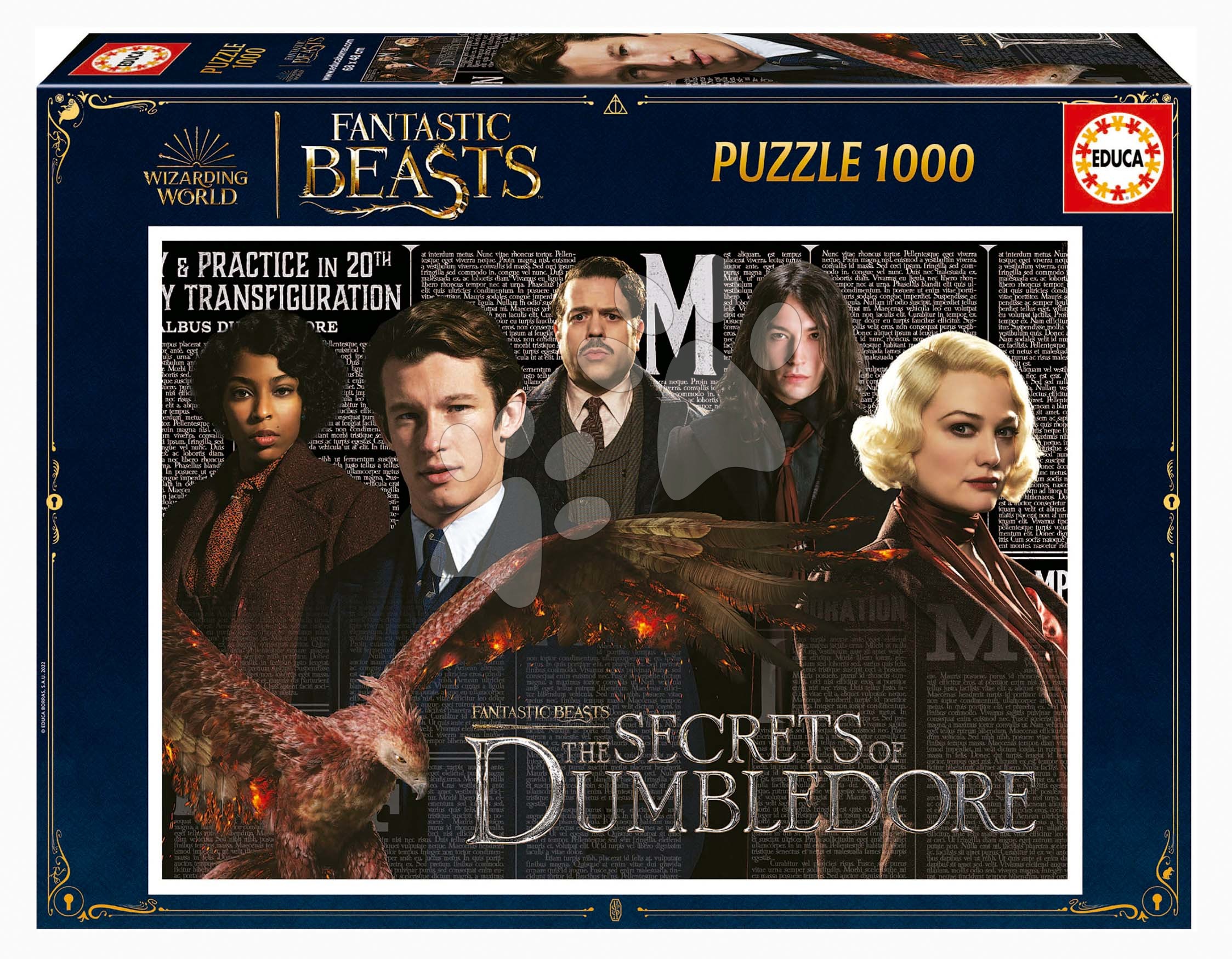 Puzzle Fantastic Beasts Educa 1000 dílků a Fix lepidlo