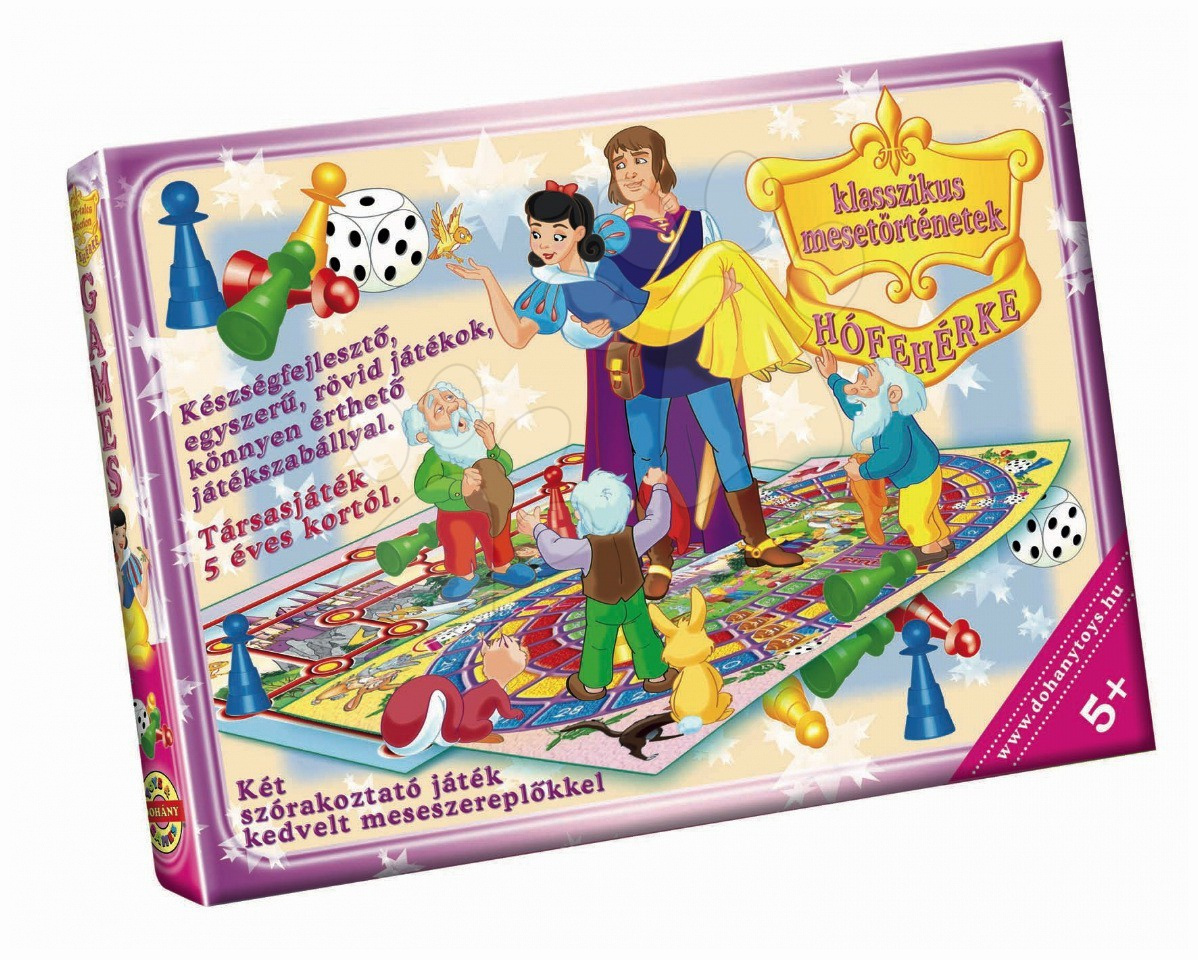 Společenské hry pro děti - Klasická společenská hra Sněhurka a sedm trpaslíků Dohány 2 hrací desky od 5 let