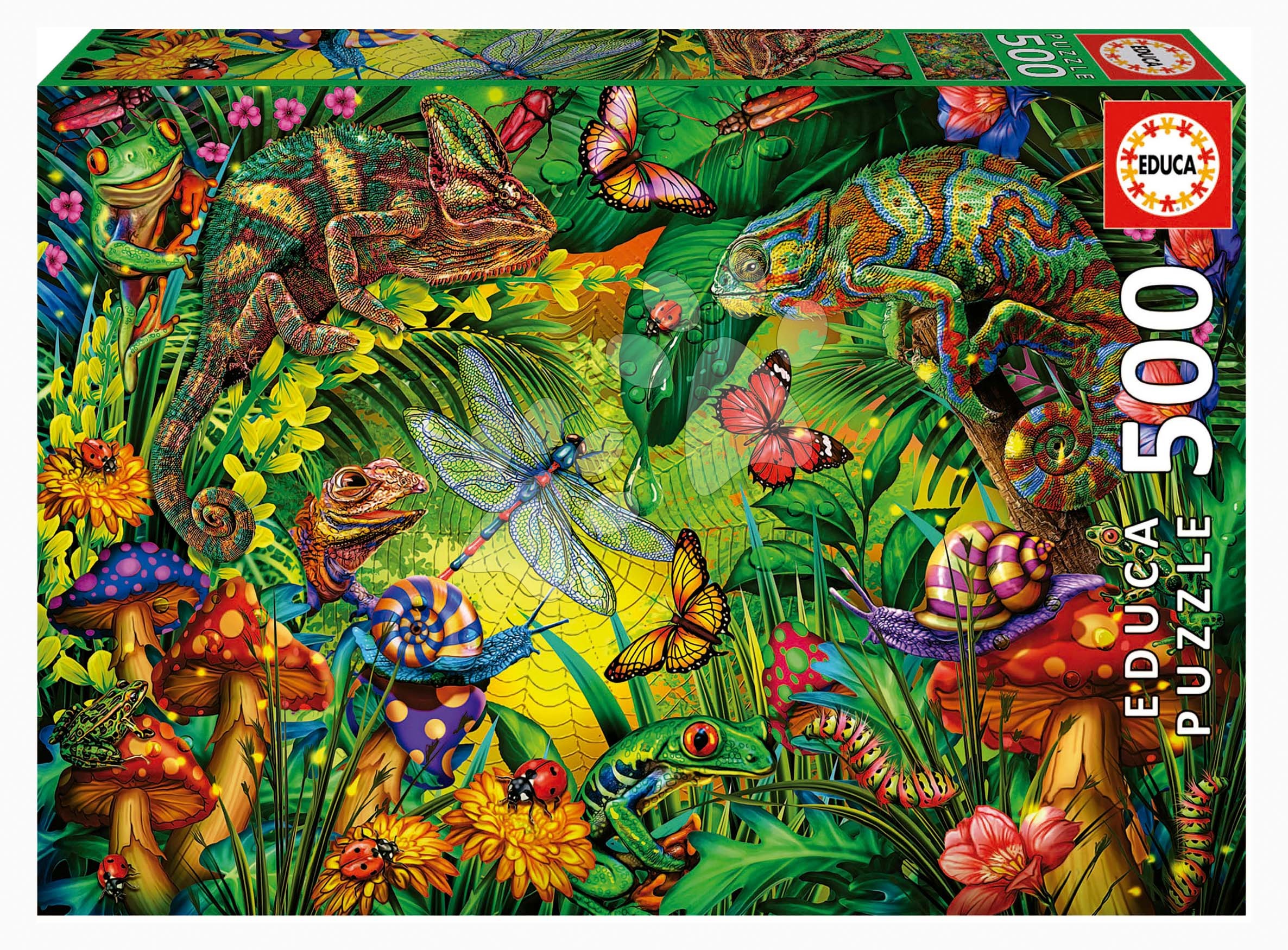 Puzzle Colourful Forest Educa 500 darabos és Fix ragasztó