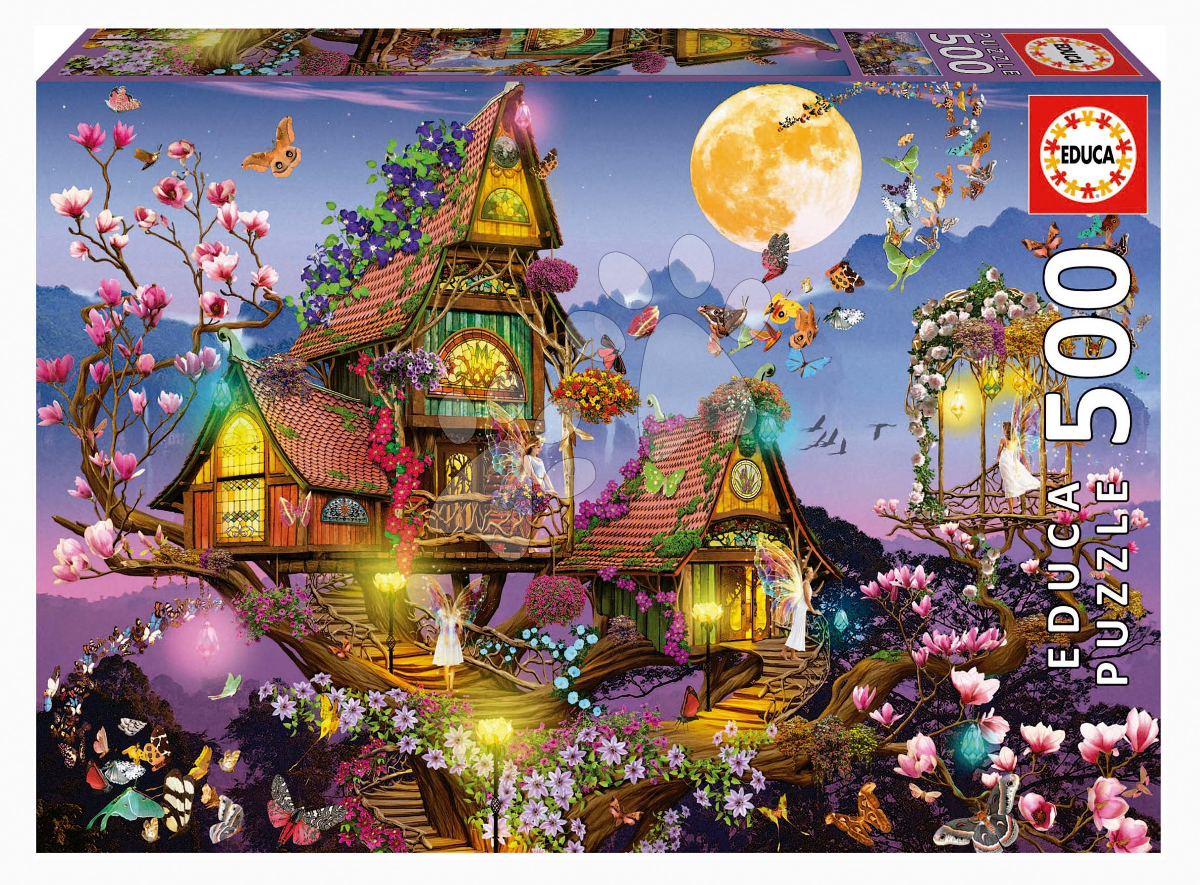 Puzzle Fairy House Educa 500 darabos és Fix ragasztó