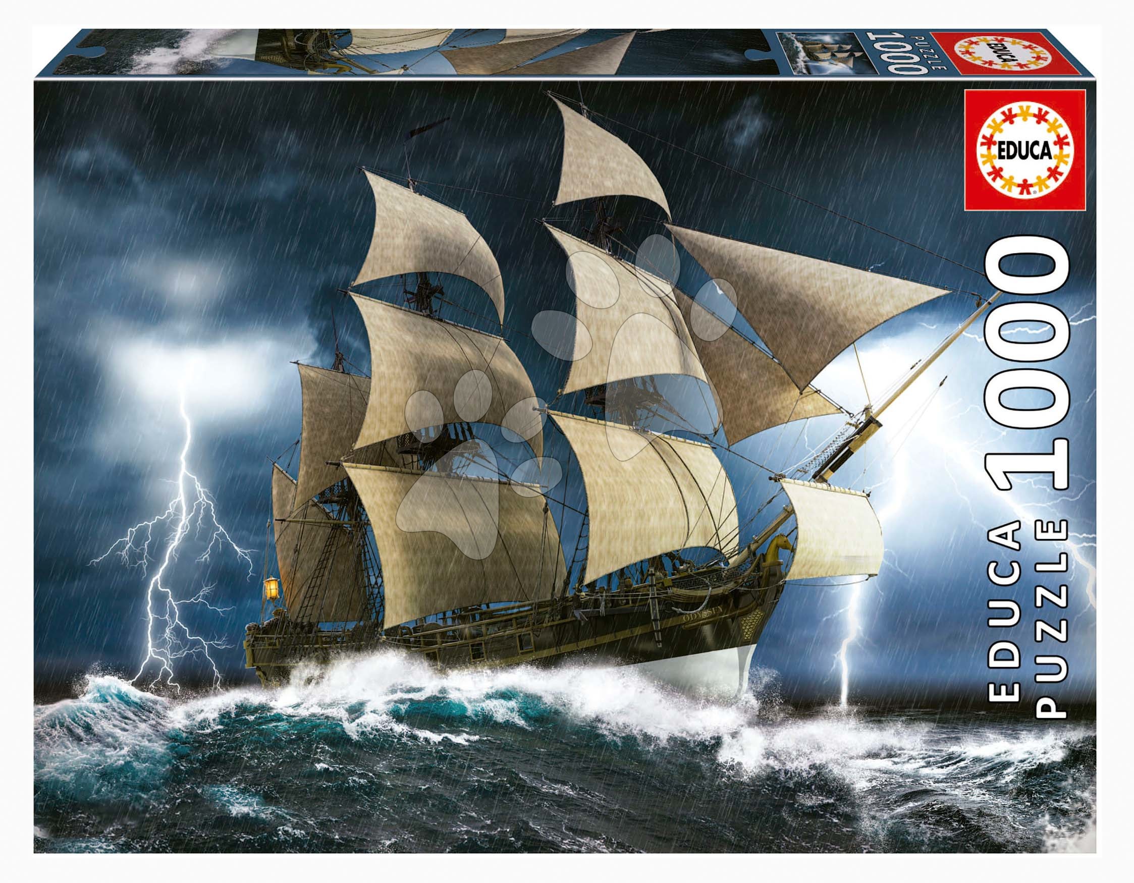 Puzzle Perfect Storm Horse Educa 1000 darabos és Fix ragasztó