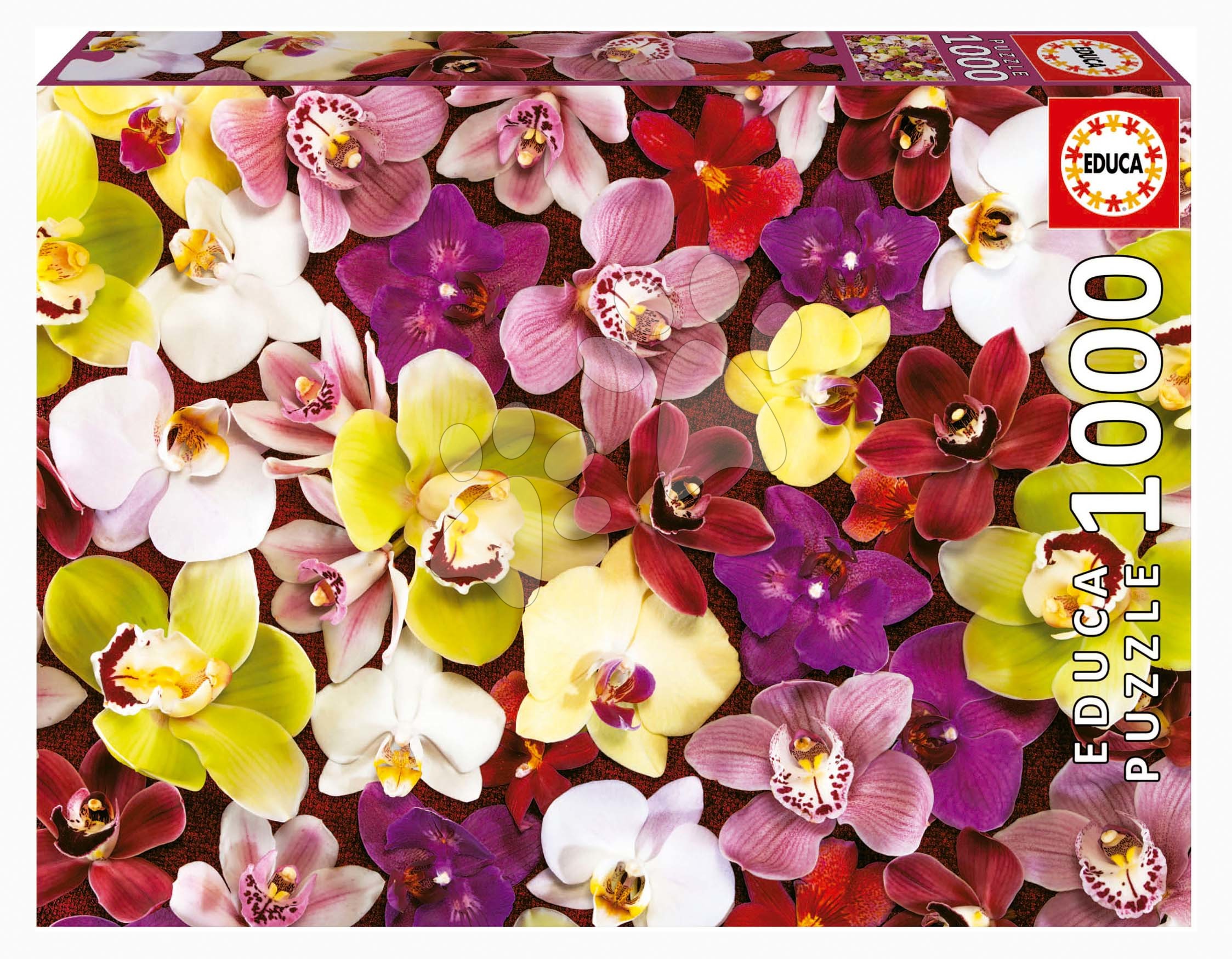 Levně Puzzle Orchid Collage Educa 1000 dílků a Fix lepidlo