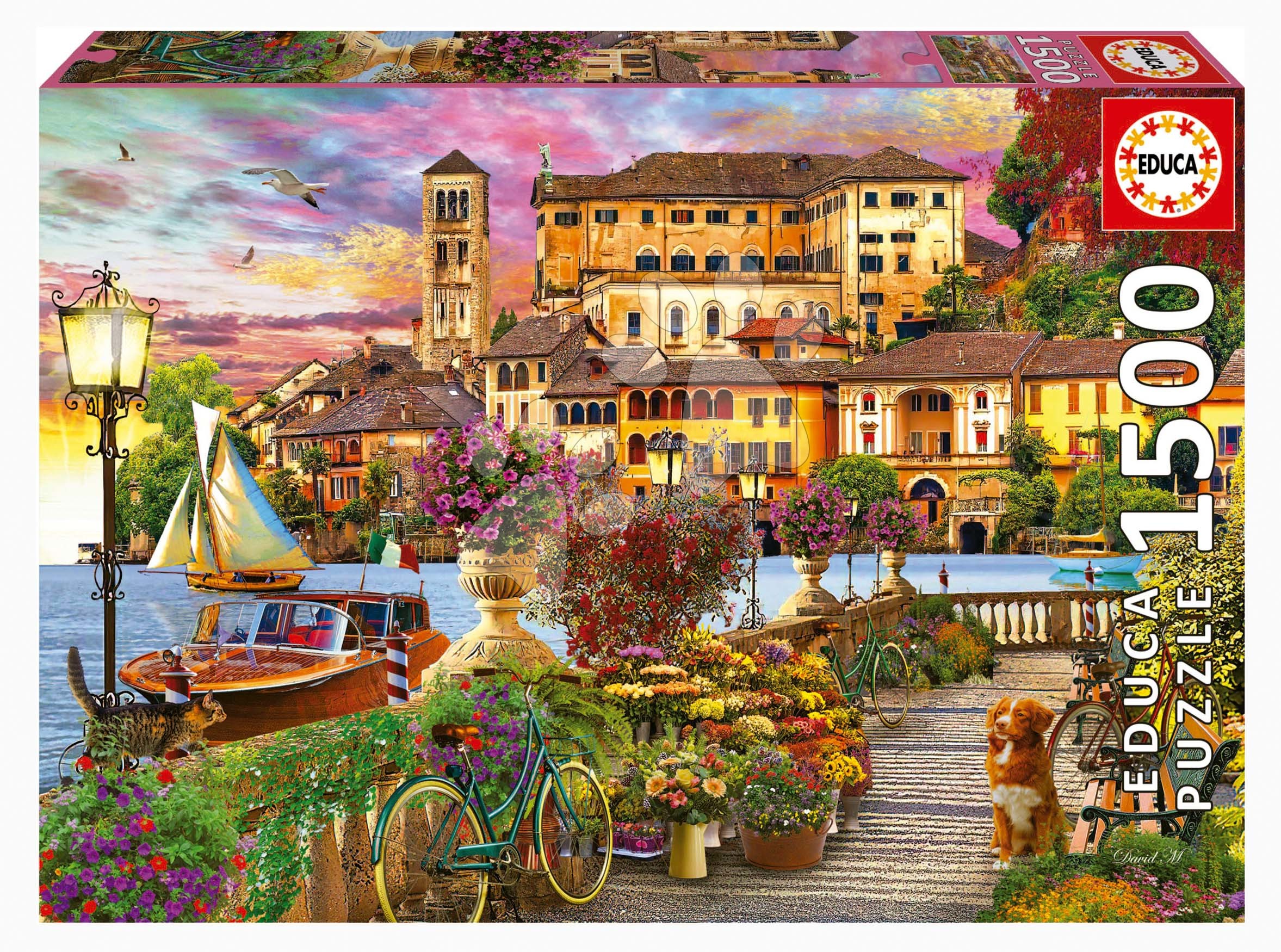 Puzzle Italian Promenade Forest Educa 1500 dielov a Fix lepidlo