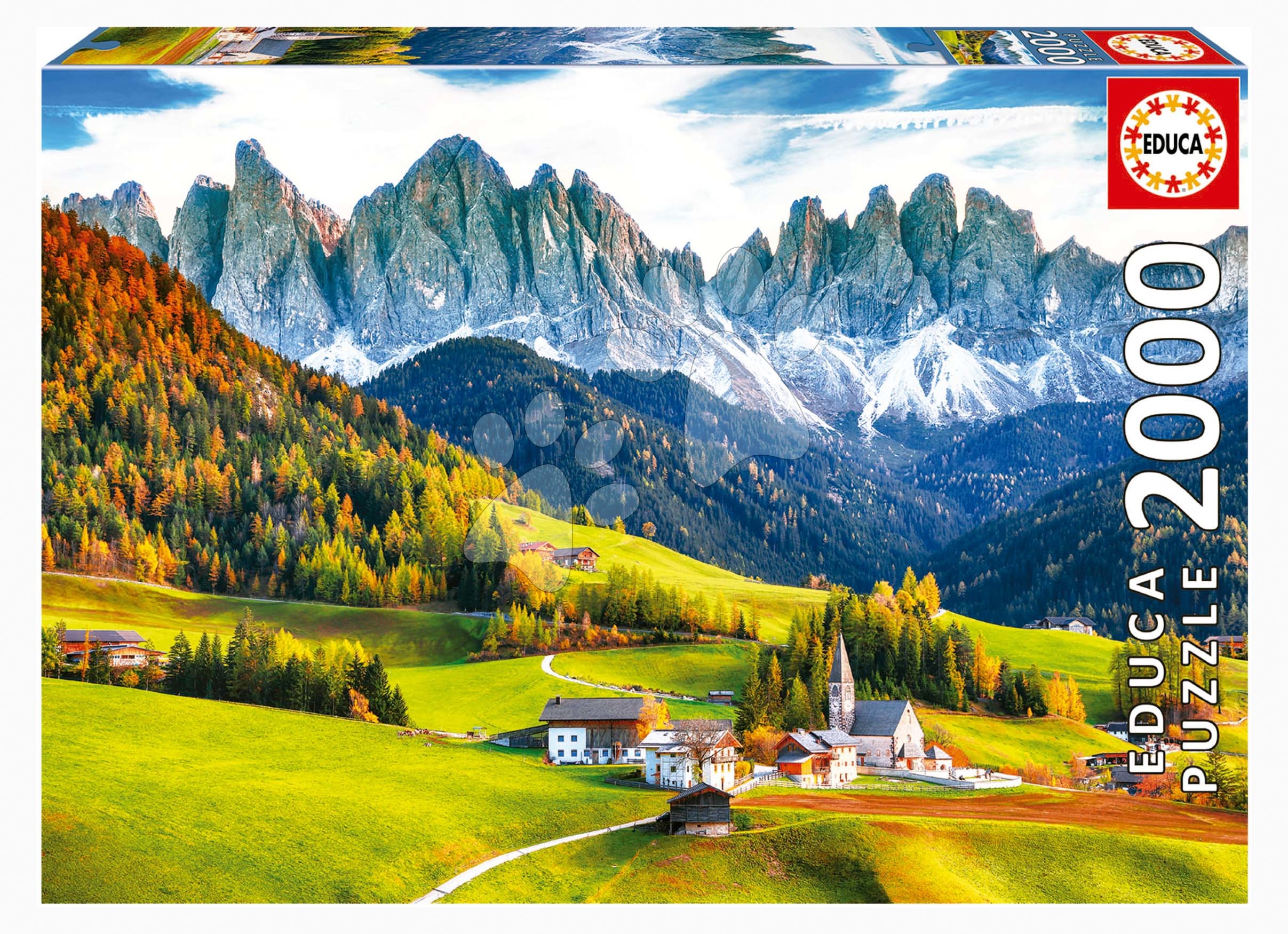 E-shop Puzzle Autumn in the Dolomites Educa 2000 dielov a Fix lepidlo