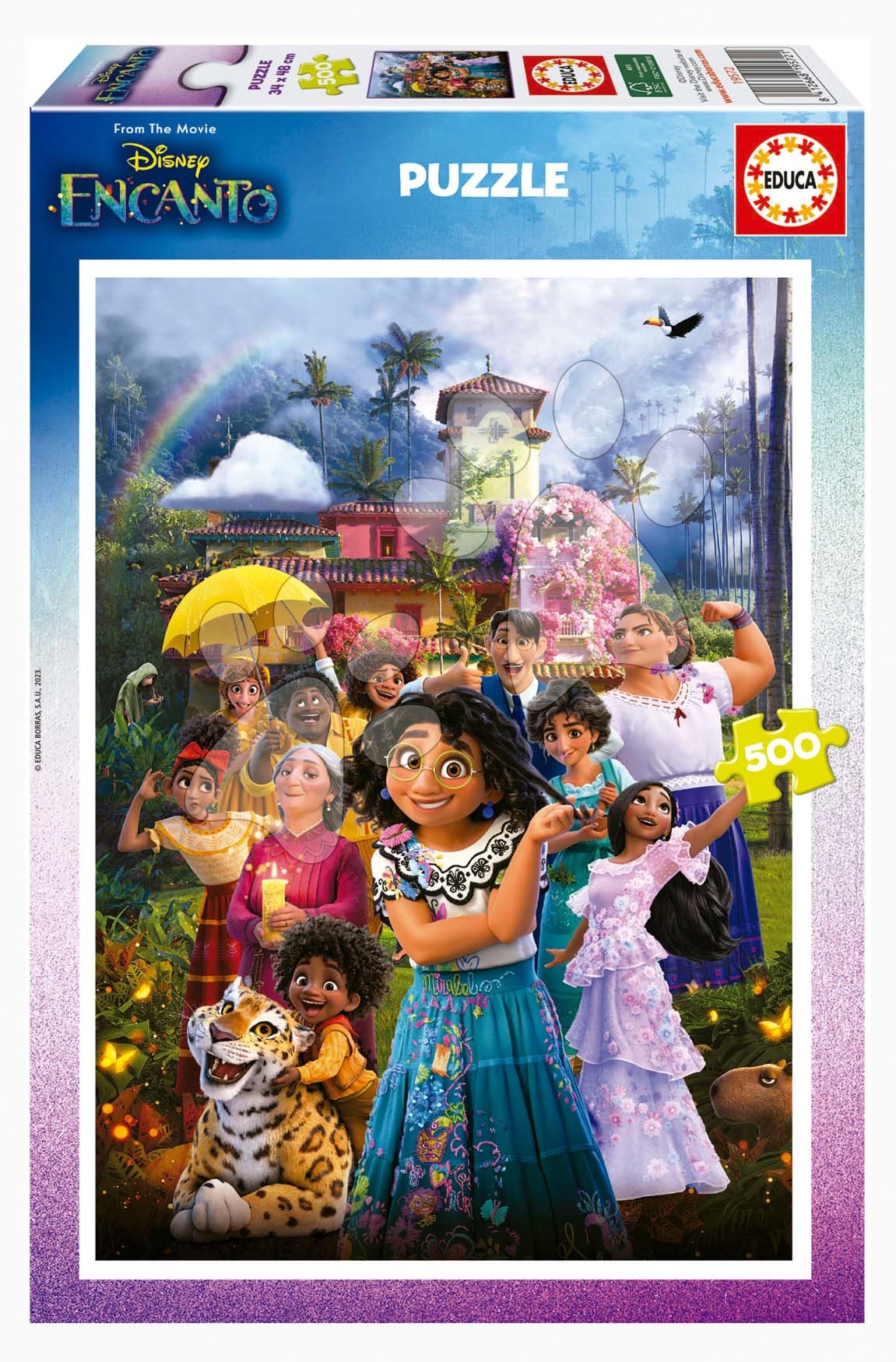 E-shop Puzzle Disney Encanto Educa 500 dielov a Fix lepidlo