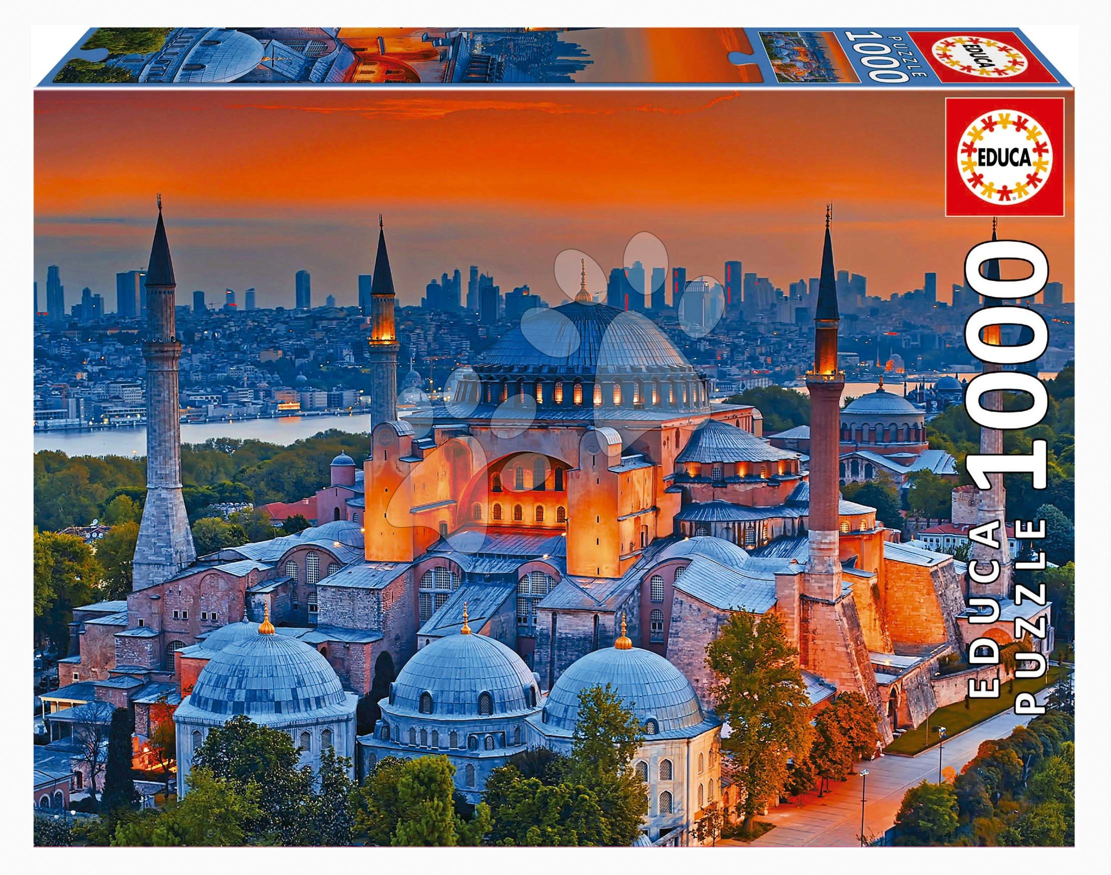 Puzzle Blue Mosque Istanbul Educa 1000 darabos és Fix ragasztó