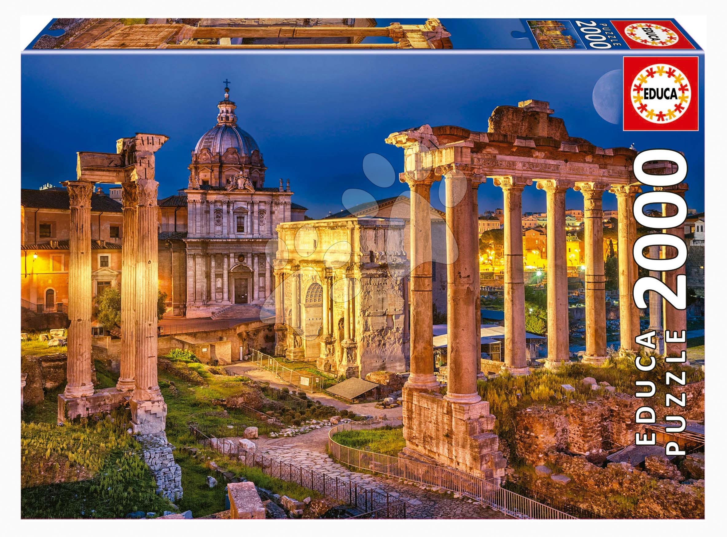 Puzzle Roman Forum Educa 2000 darabos és Fix ragasztó