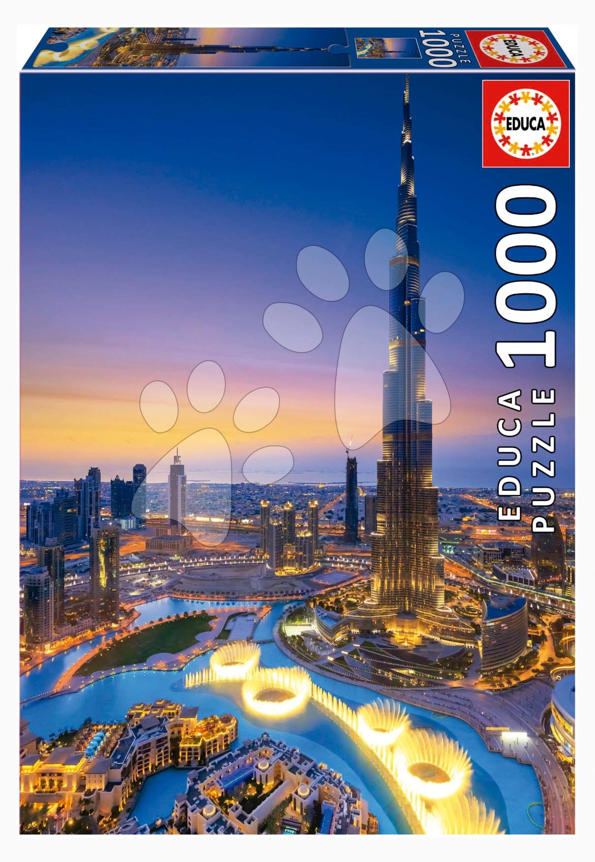 Puzzle Burj Khalifa, United Arab Emirates Educa 1000 darabos és Fix ragasztó