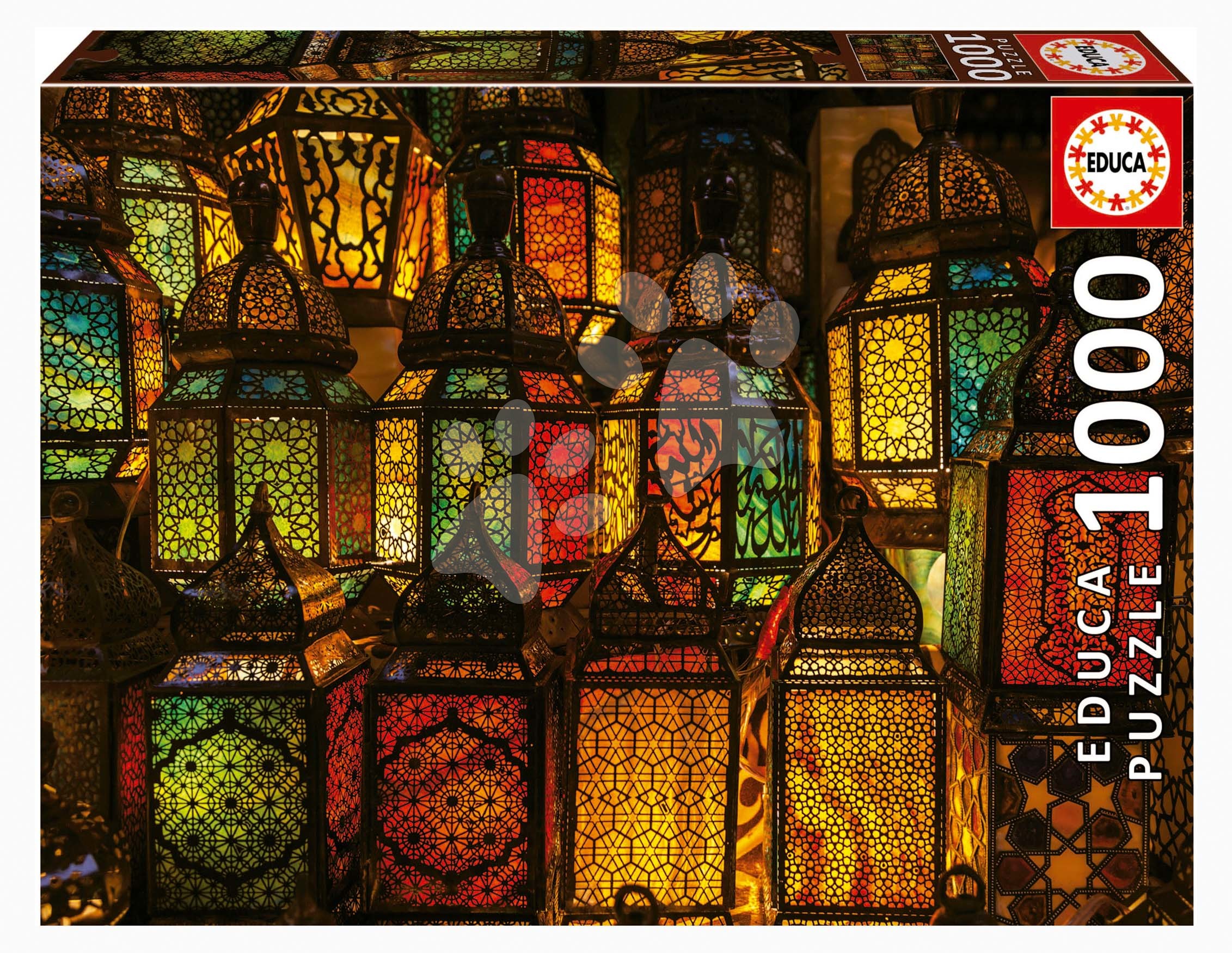 Puzzle Lantern Collage Educa 1000 dílků a Fix lepidlo