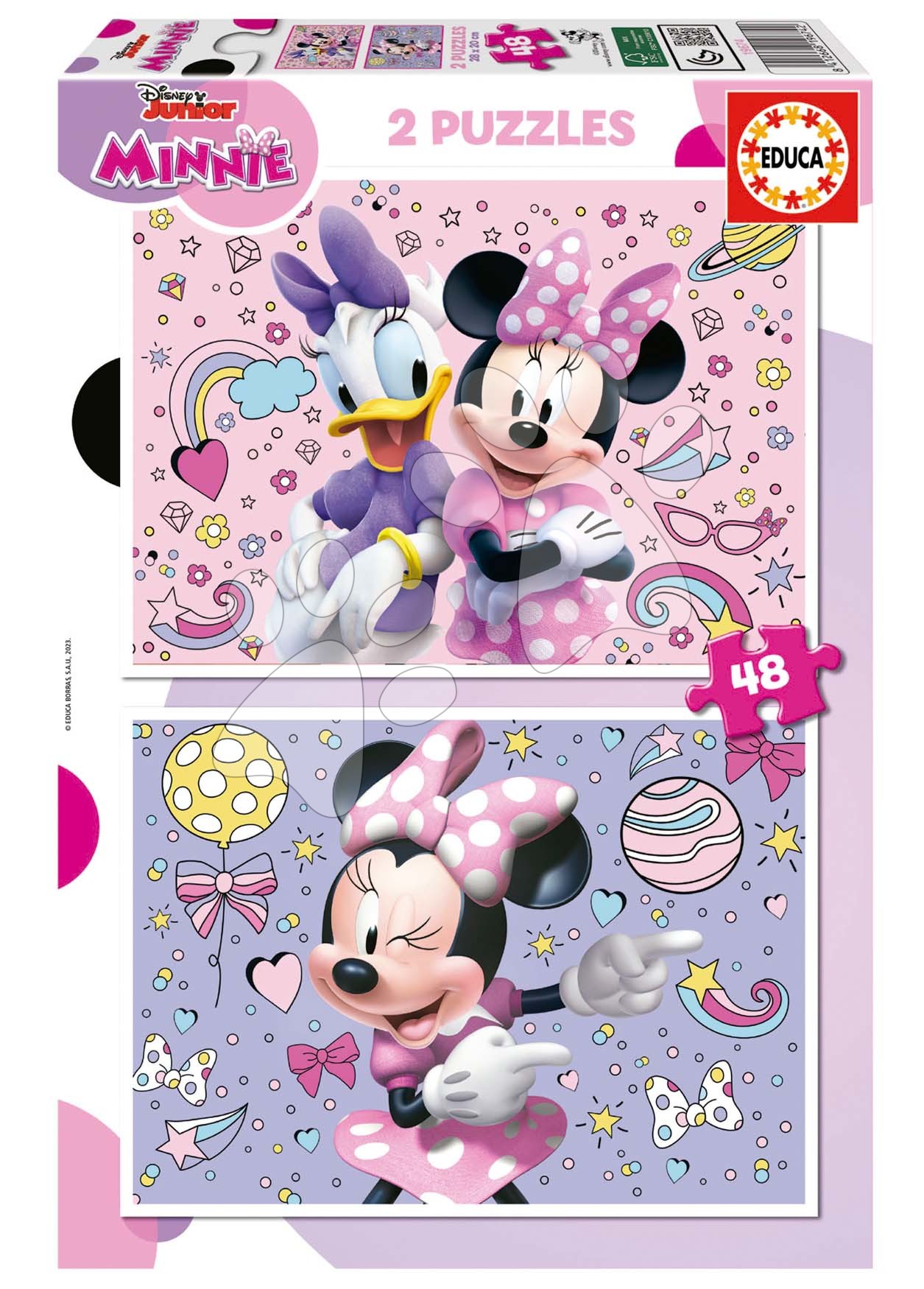 Puzzle Minnie Educa 2x48 darabos 4 évtől