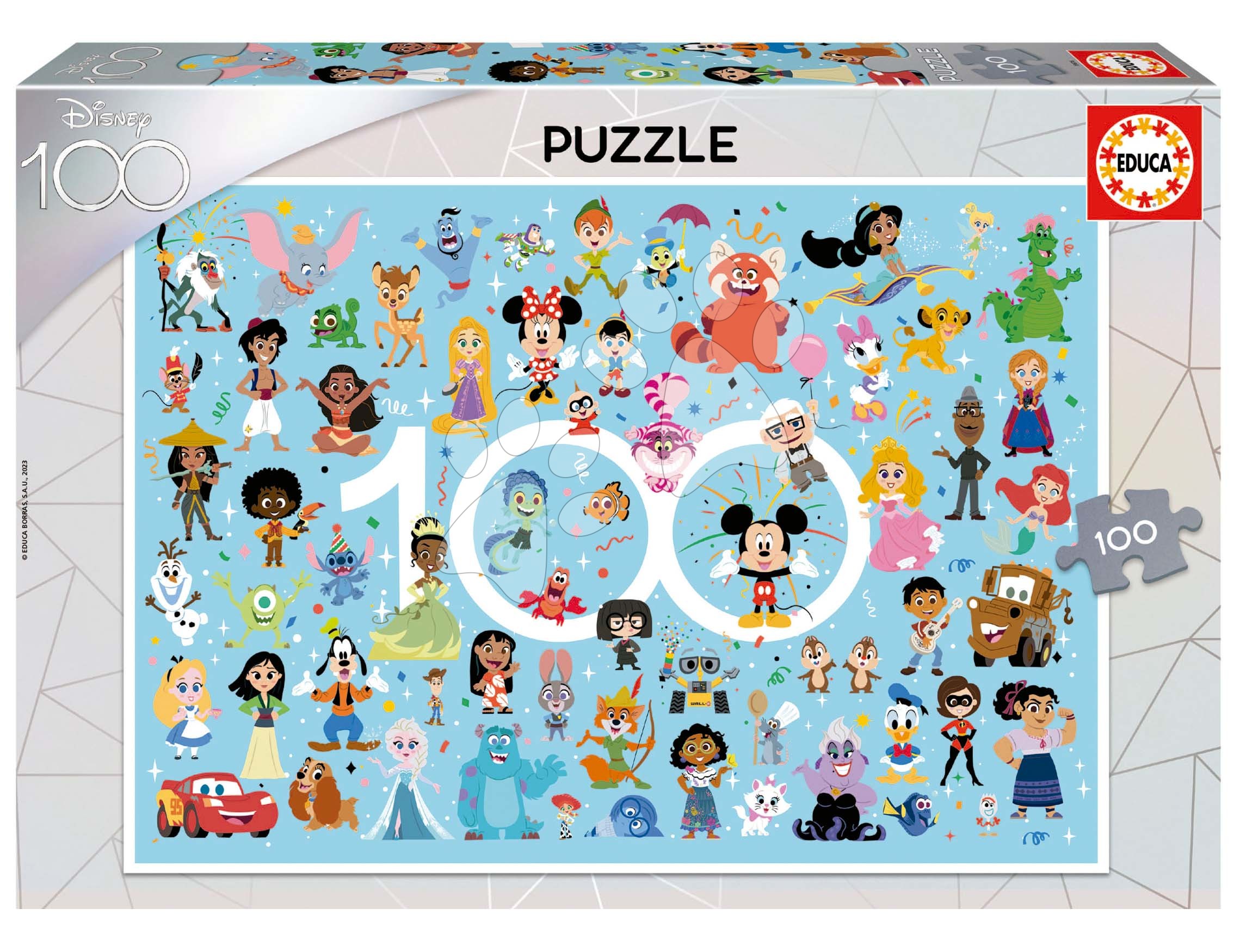 Puzzle Disney Multiproperty Educa 100 dielov od 6 rokov