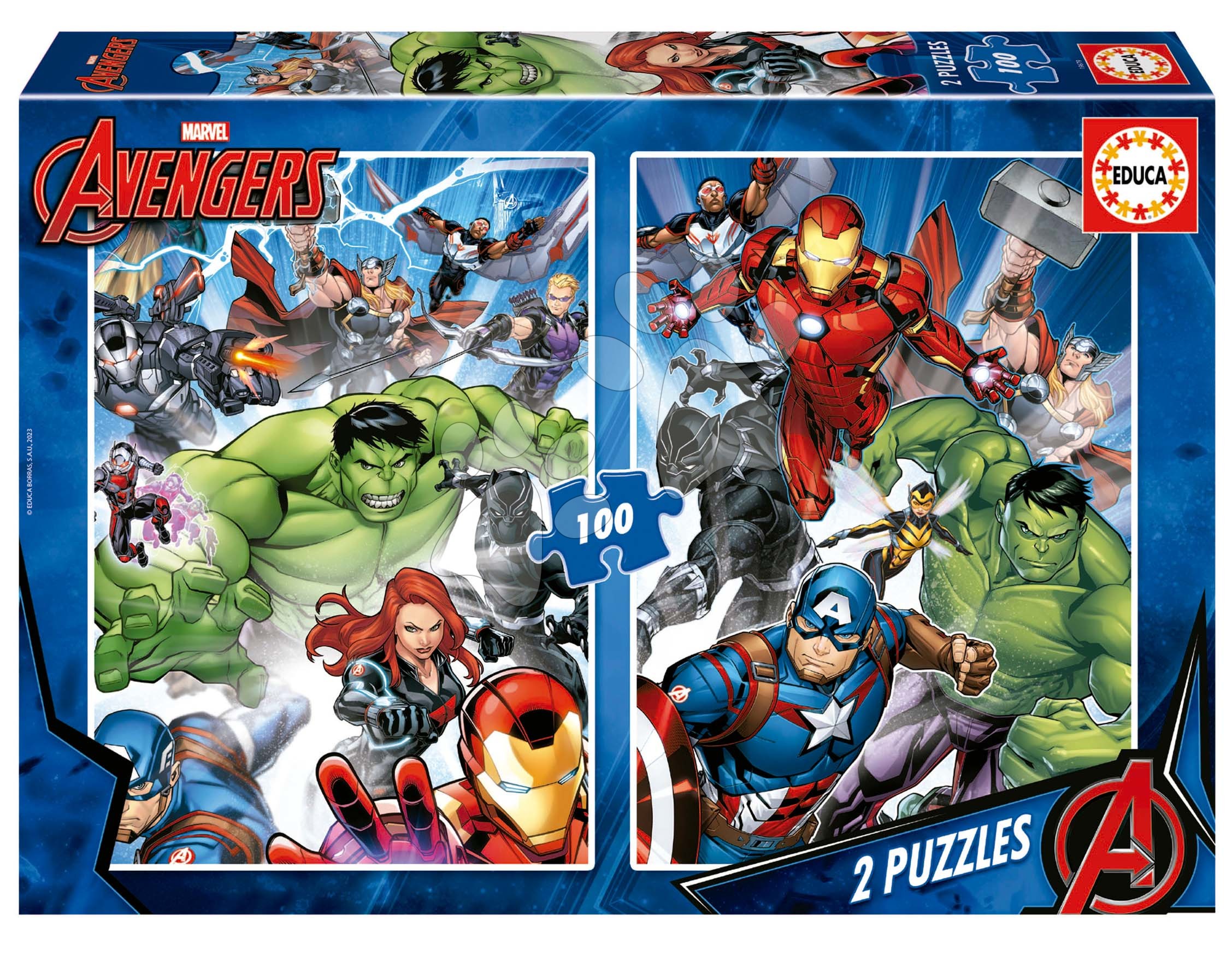 Puzzle Avengers Educa 2 x 100 dílků od 6 let