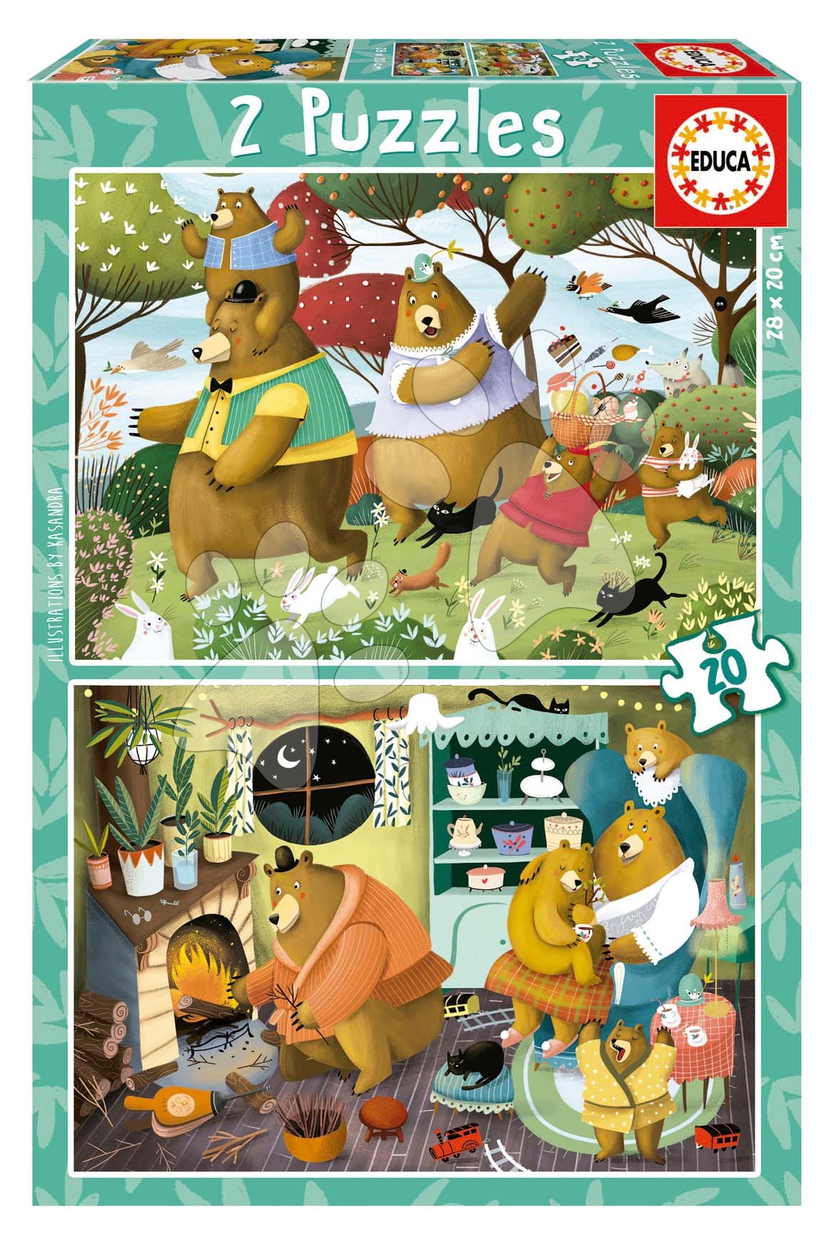 Puzzle Forest Tales Educa 2x20 dielikov