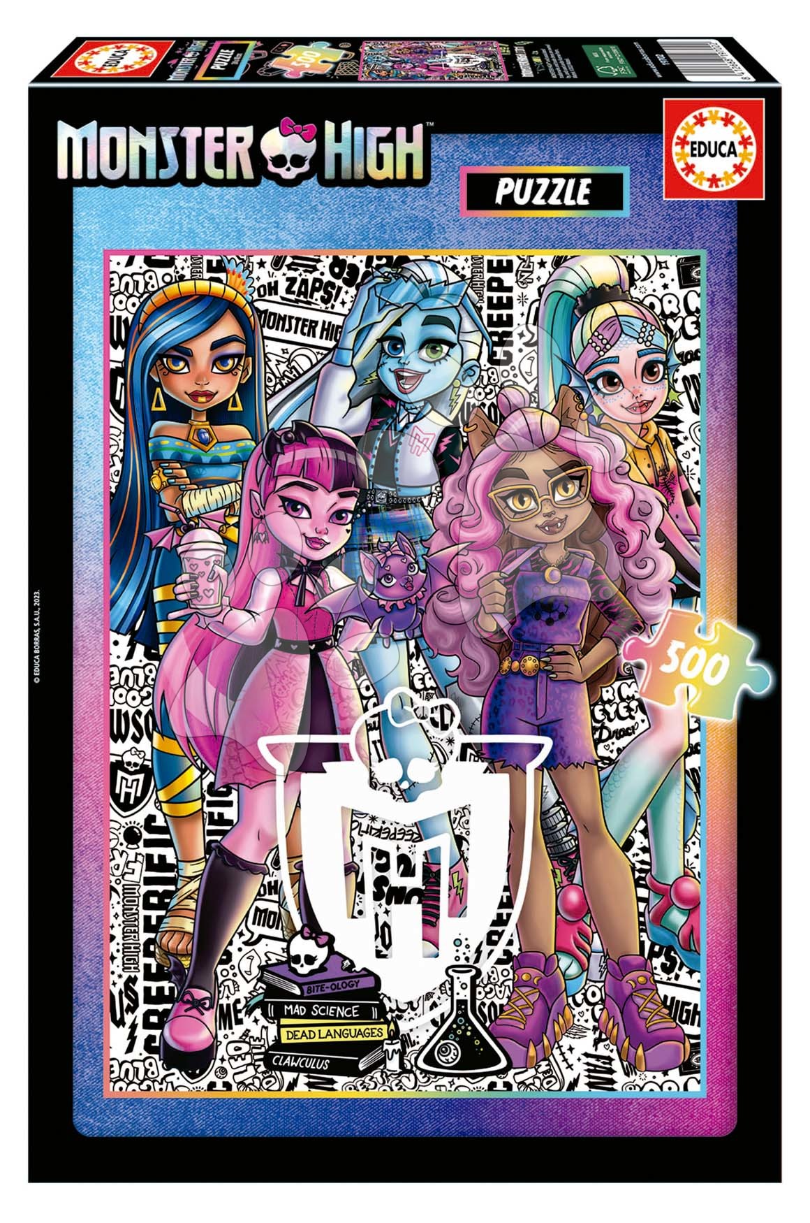 E-shop Puzzle Monster High Educa 500 dielov a Fix lepidlo