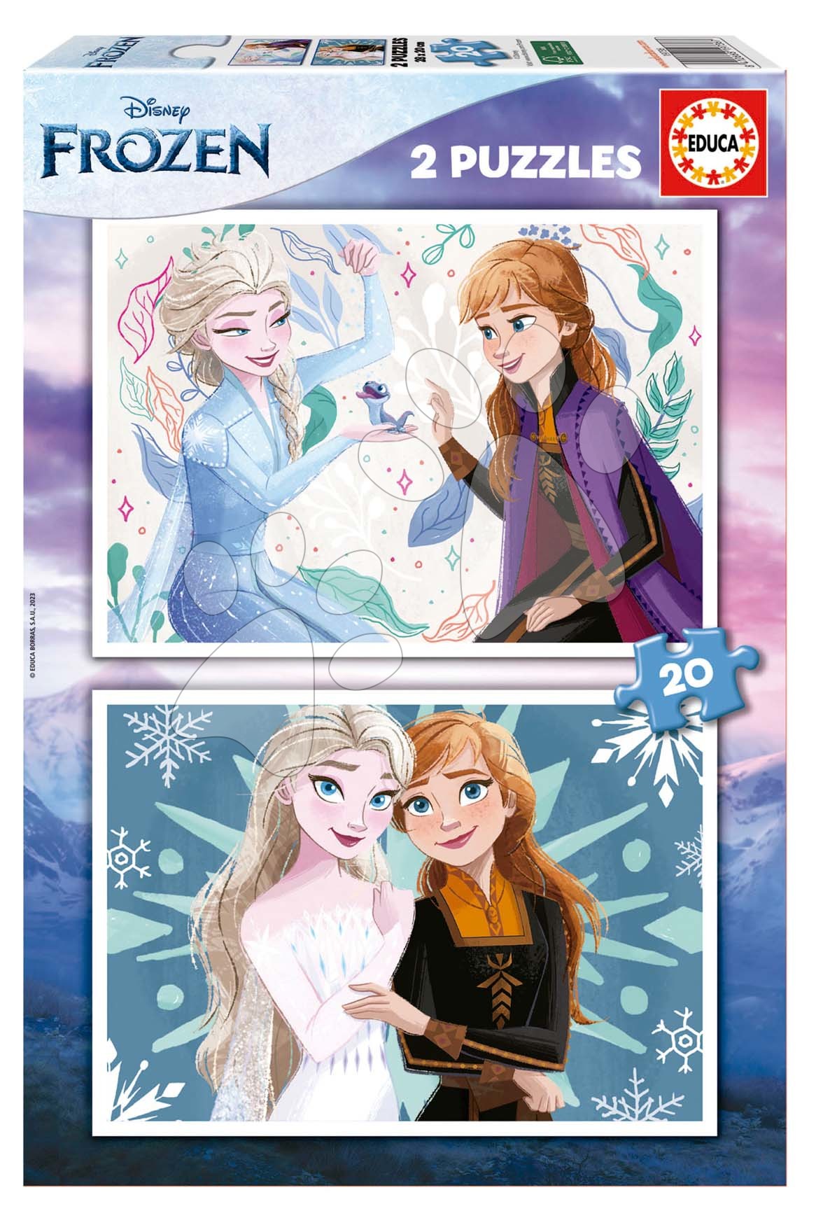 Puzzle Frozen Disney Educa 2 x 20 dílků