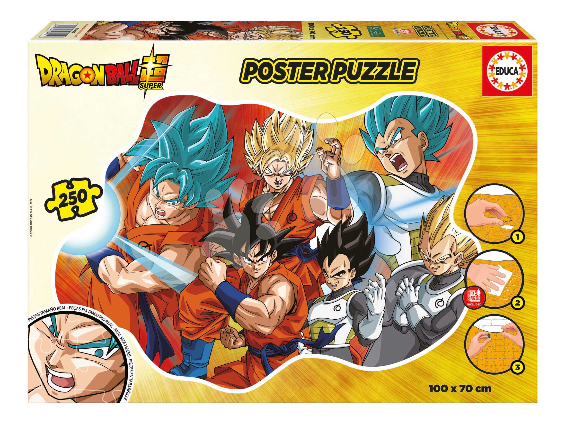 Puzzle poszter Poster Dragon Ball Educa 250 darabos 8 évtől
