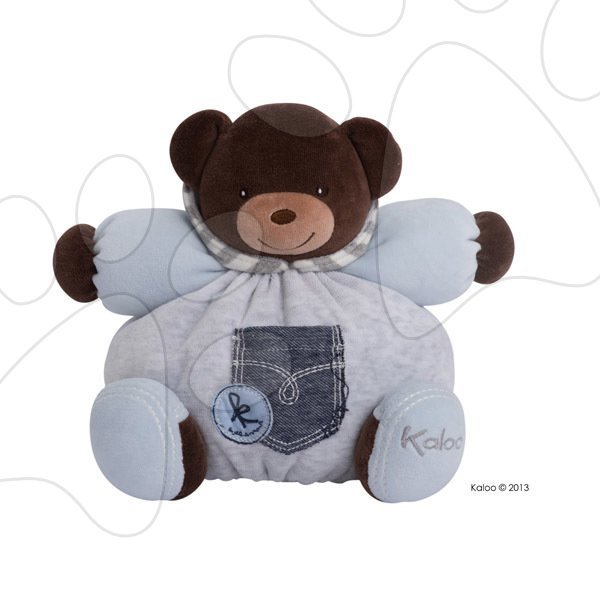 Kaloo plyšový medvídek Blue Denim-Chubby Bear 960059 modrý