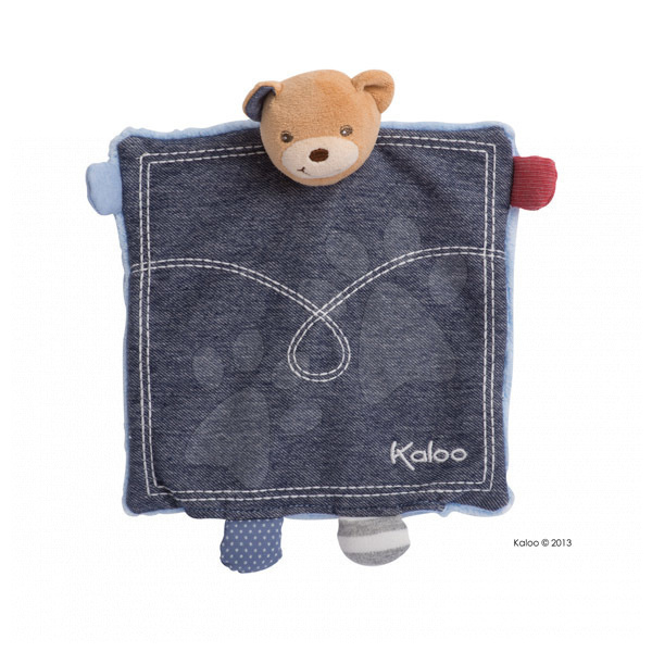 Kaloo plüss mackó Blue Denim-Doudou 960066 kék