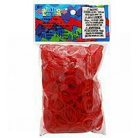 Rainbow Loom gumičky priesvitné - Rainbow Loom originálne transparentné gumičky 600 kusov červené od 6 rokov