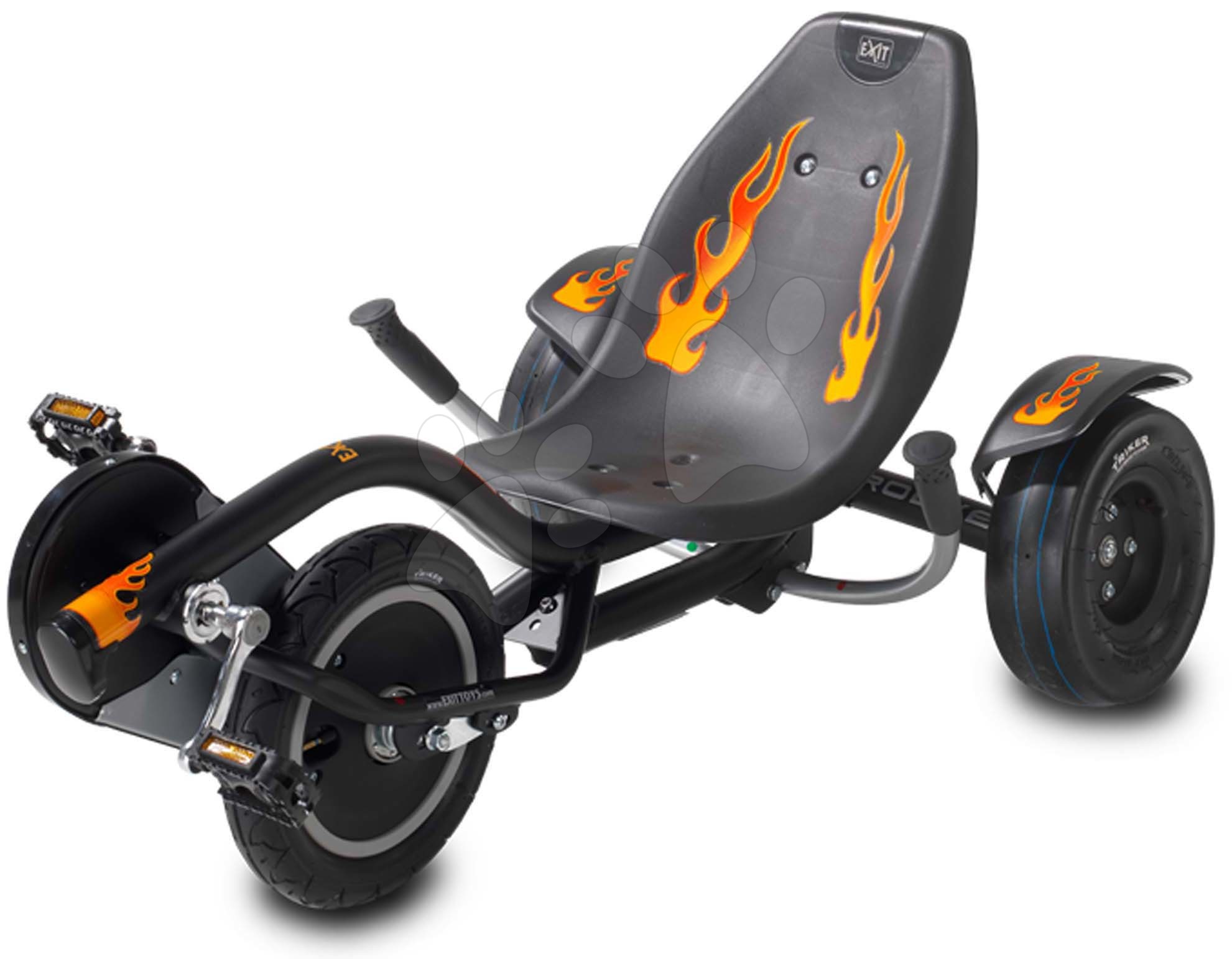 Pedálos gokart Go Kart Rocker Fire triker Exit Toys felfújható kerekekkel 6 évtől