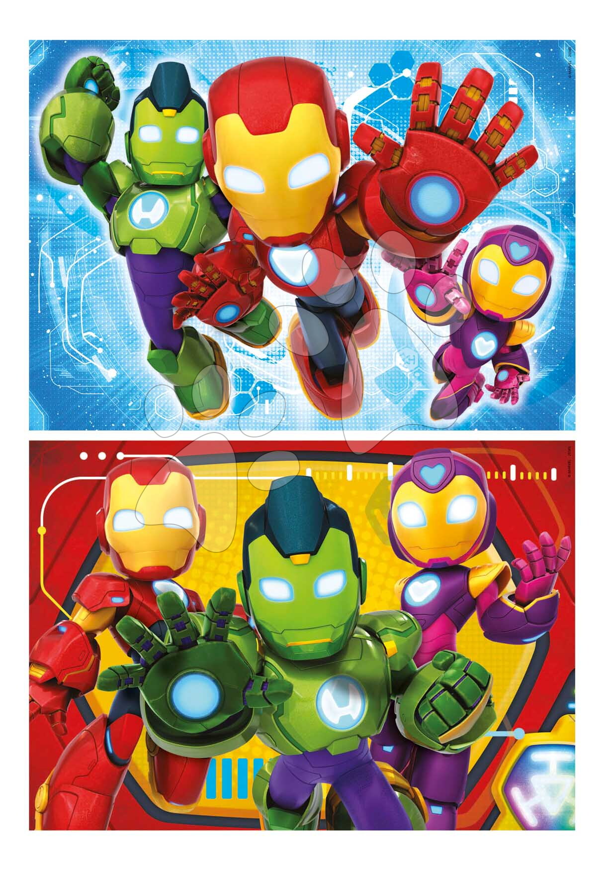 Puzzle Iron Man and His Awesome Friends Educa 2x48 darabos 4 évtől