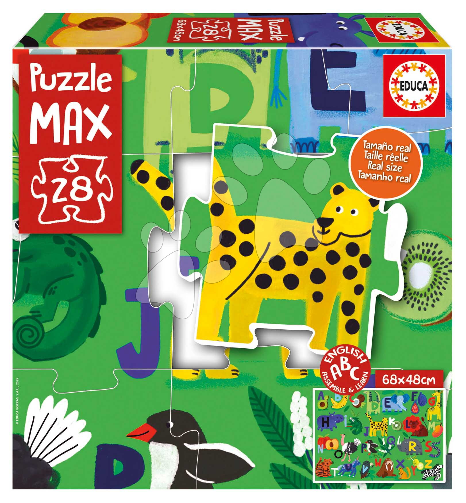 Puzzle Alphabet MAX Nature Educa 28 nagy puzzle elem