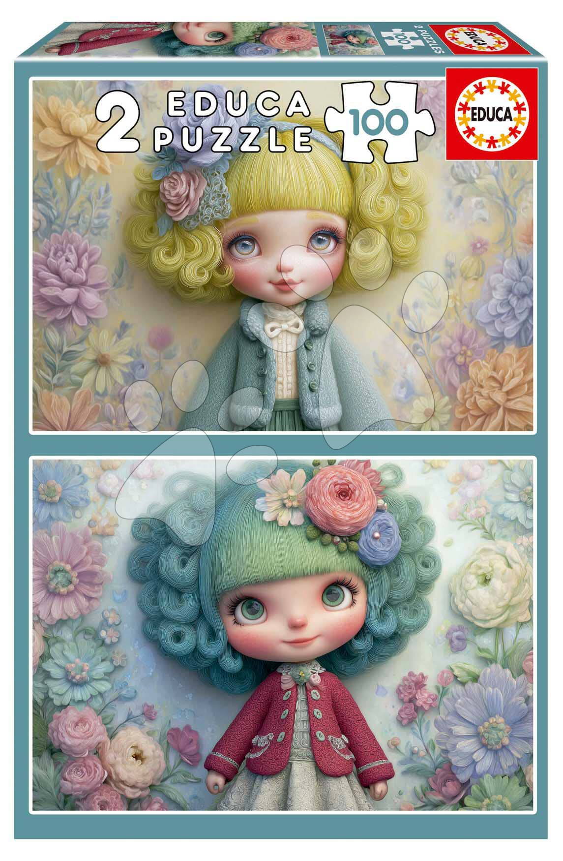 Puzzle Flower Girls Educa 2x100 darabos 6 évtől
