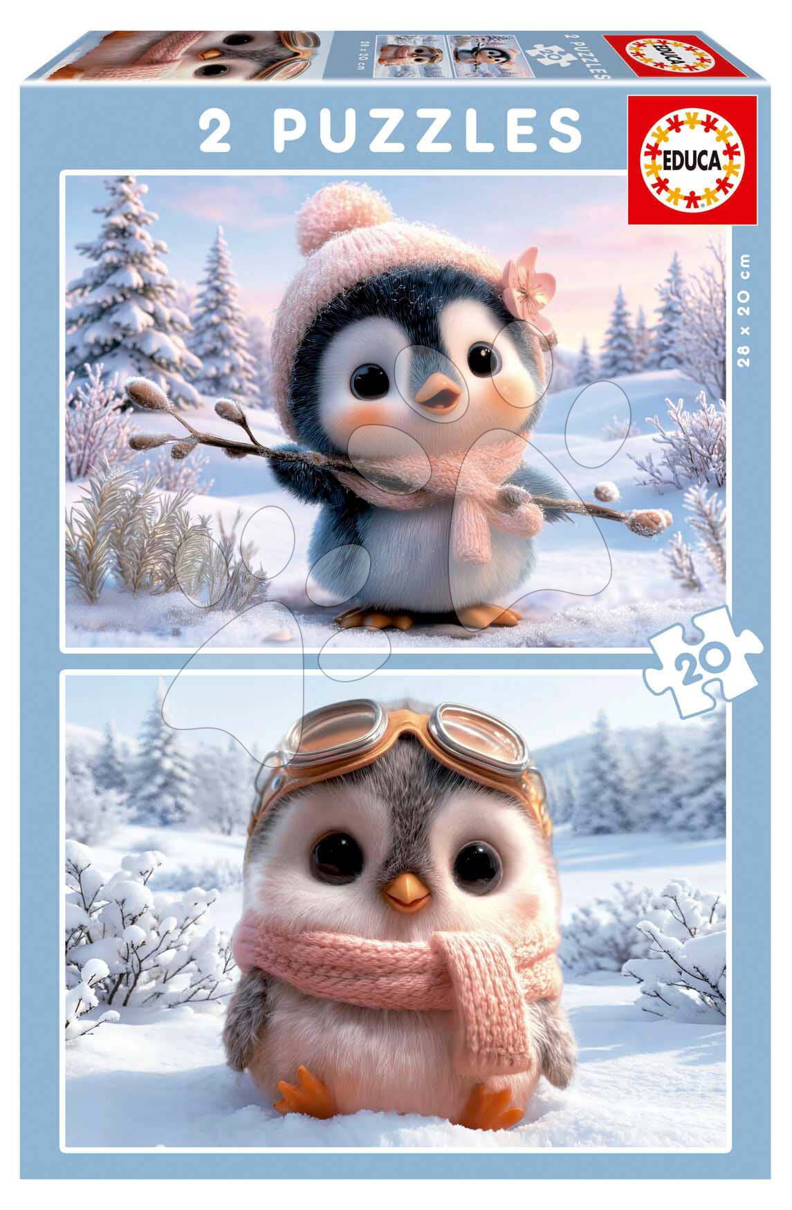 Puzzle Cute Penguins Educa 2x20 darabos