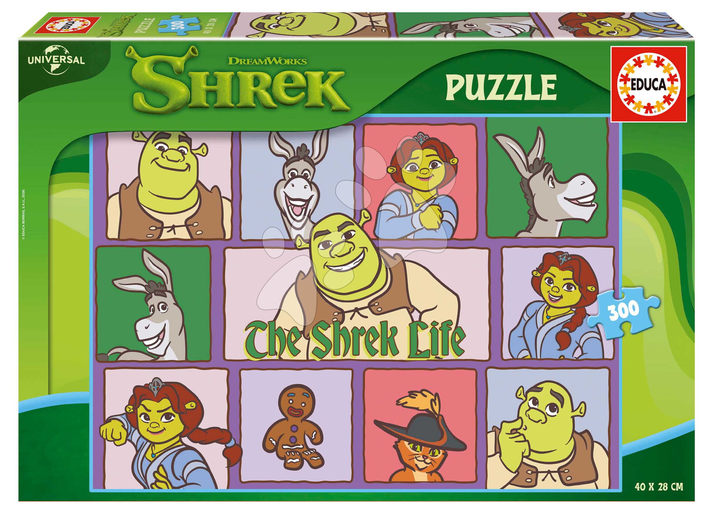 Puzzle Shrek Dreamworks Educa 300 darabos 8 évtől