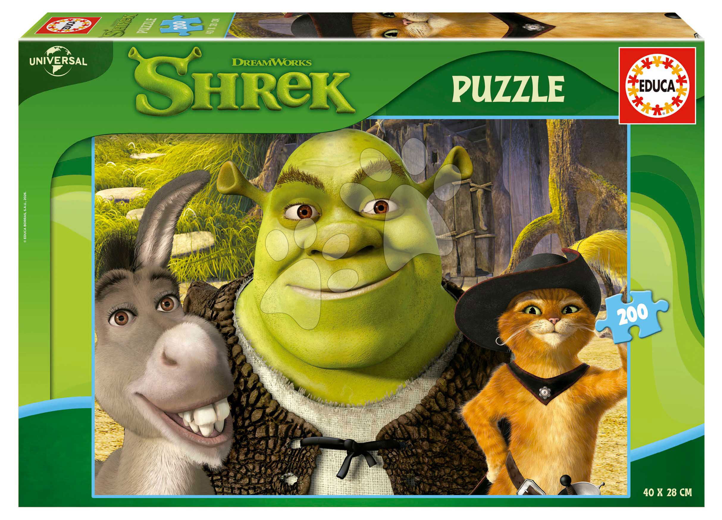 Puzzle Shrek Dreamworks Educa 200 darabos 6 évtől
