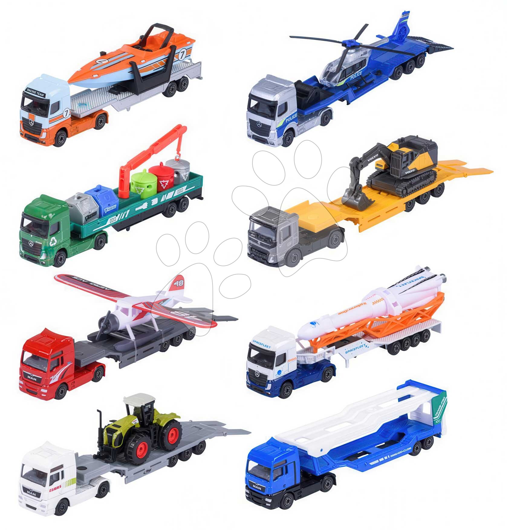 Metal transporter various types Majorette