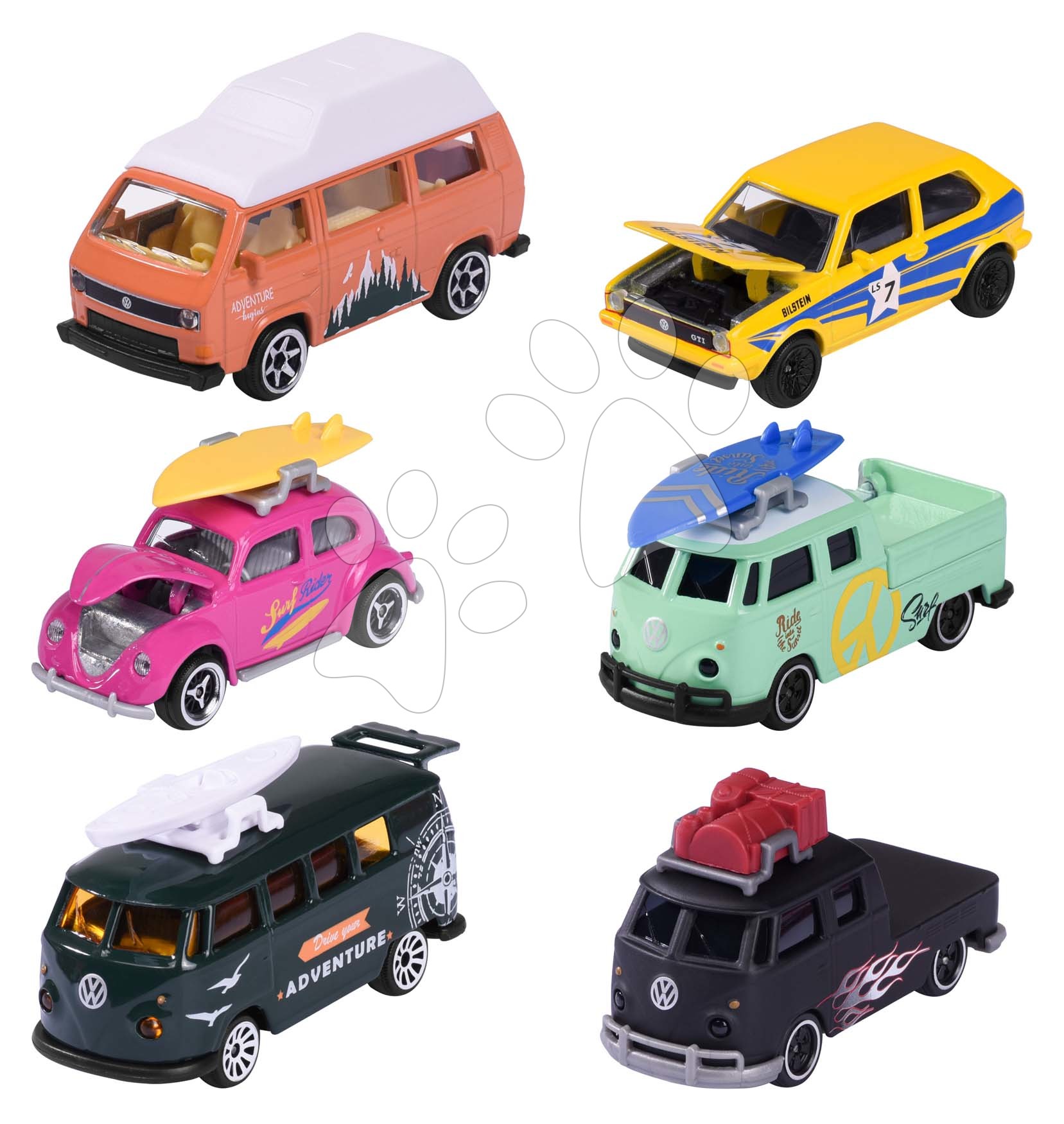 Autíčko VW The Originals Premium Cars Majorette kovové se sběratelskou kartičkou 7,5 cm délka 6 druhů