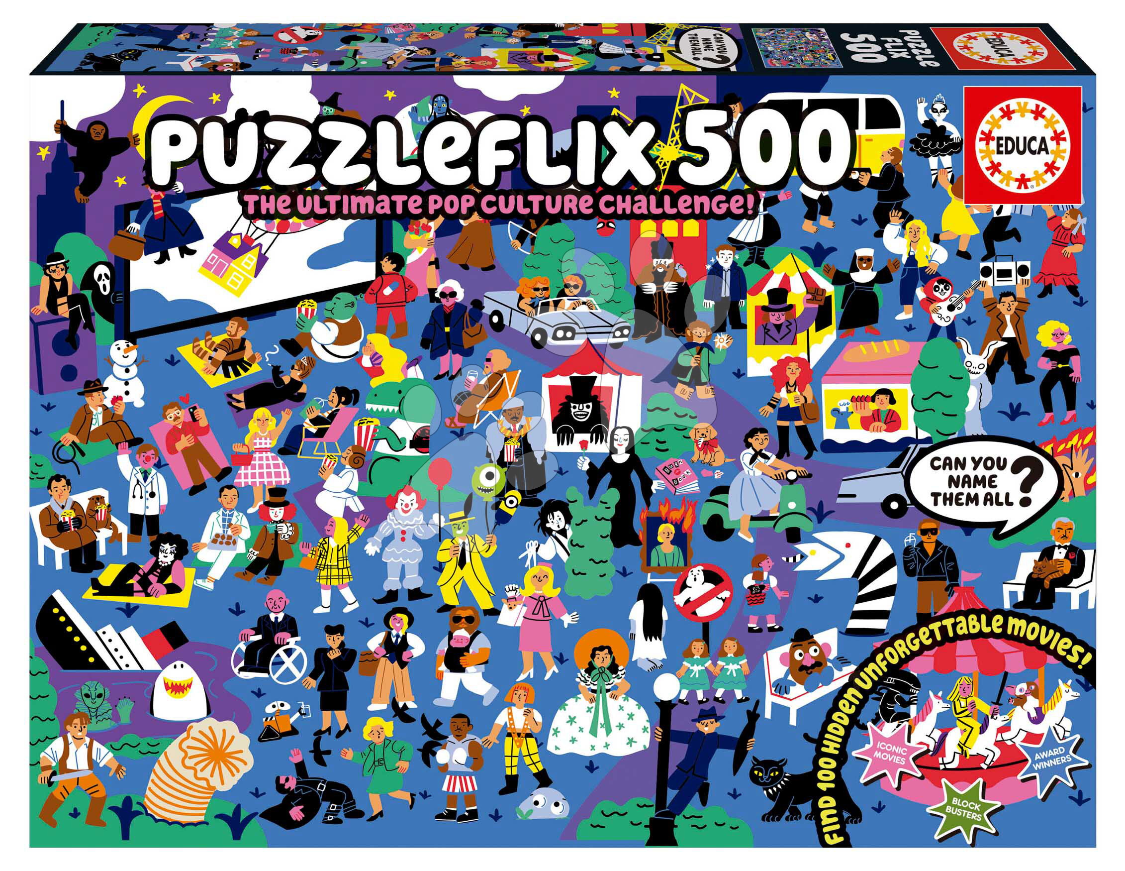 Puzzle PuzzleFlix Educa 500 darabos és Fix ragasztó
