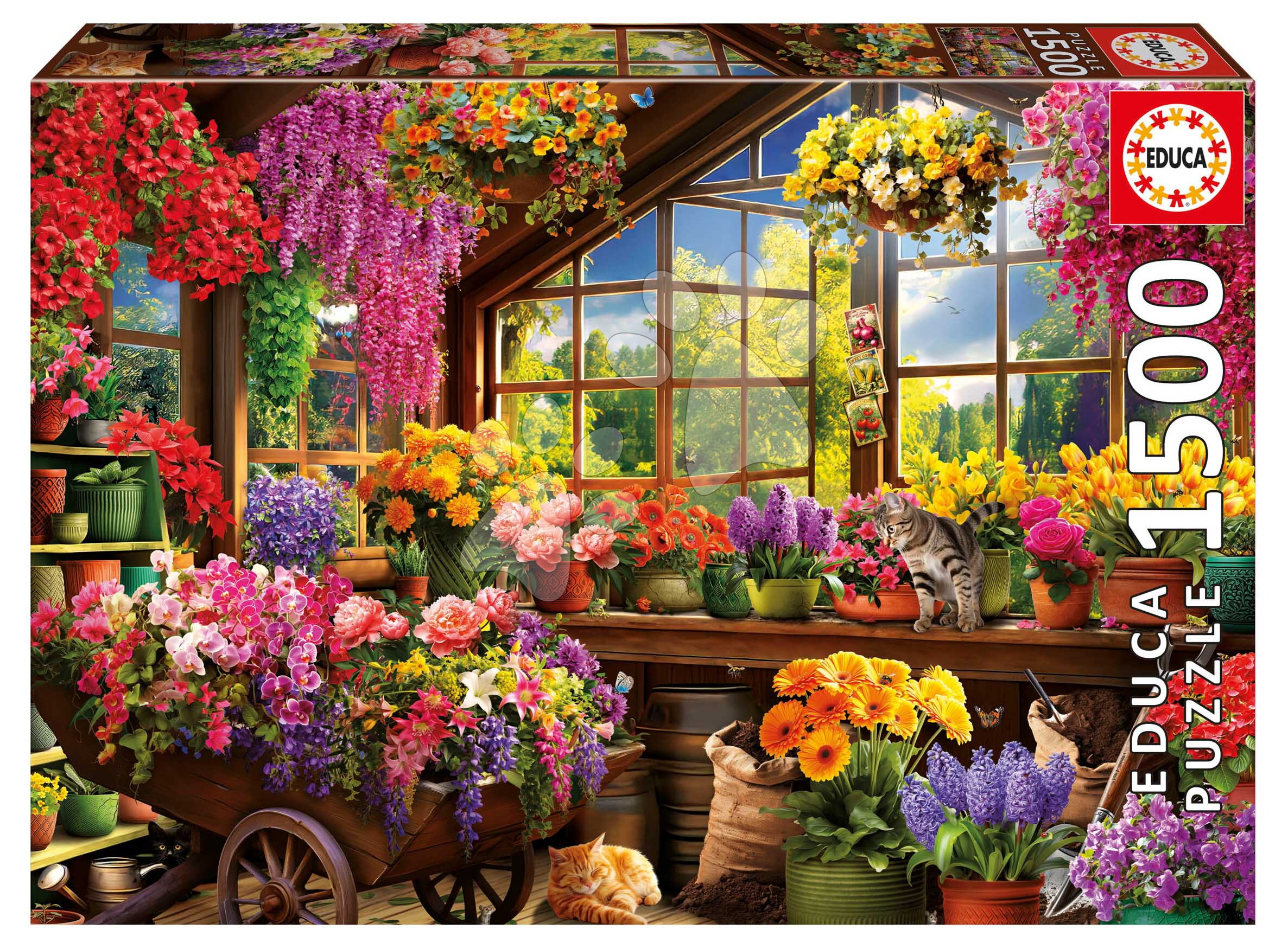 Puzzle Potting Shed Educa 1500 darabos és Fix ragasztó