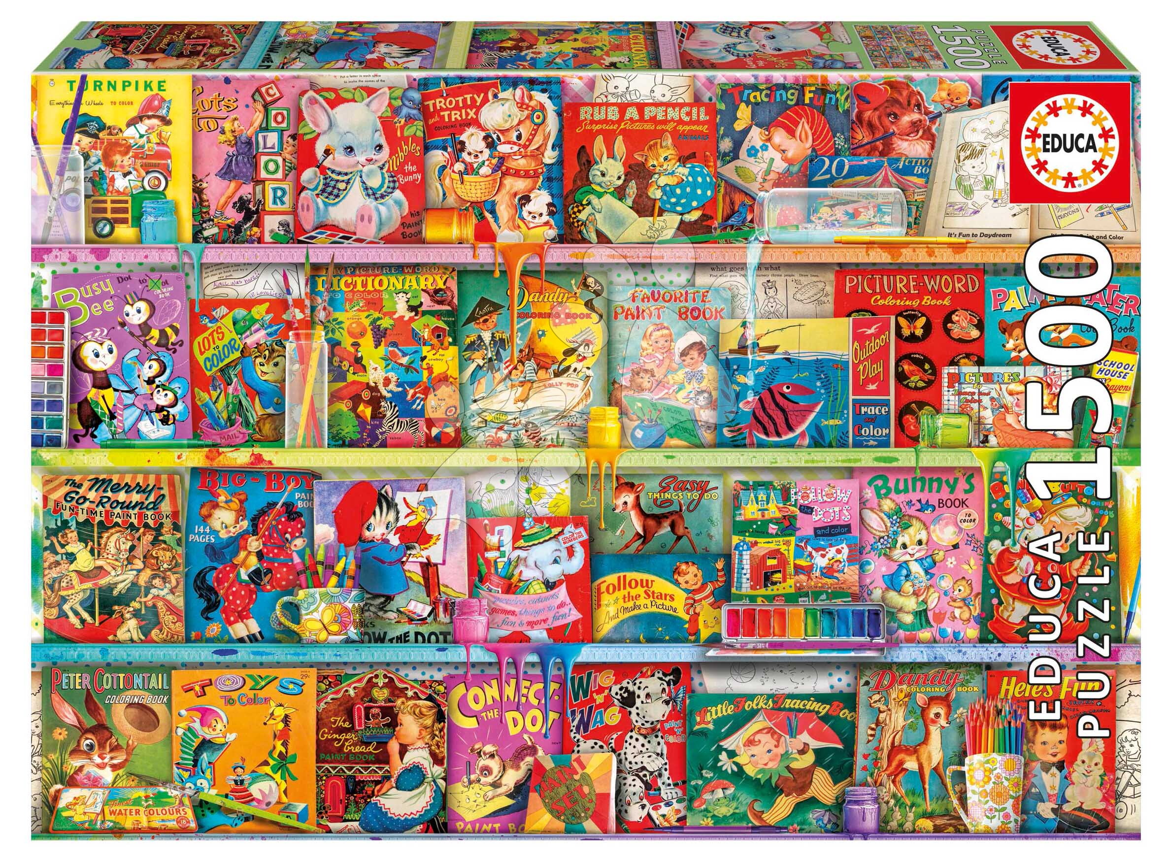 Puzzle The Kistchy Funbook Nook Educa 1500 darabos és Fix ragasztó