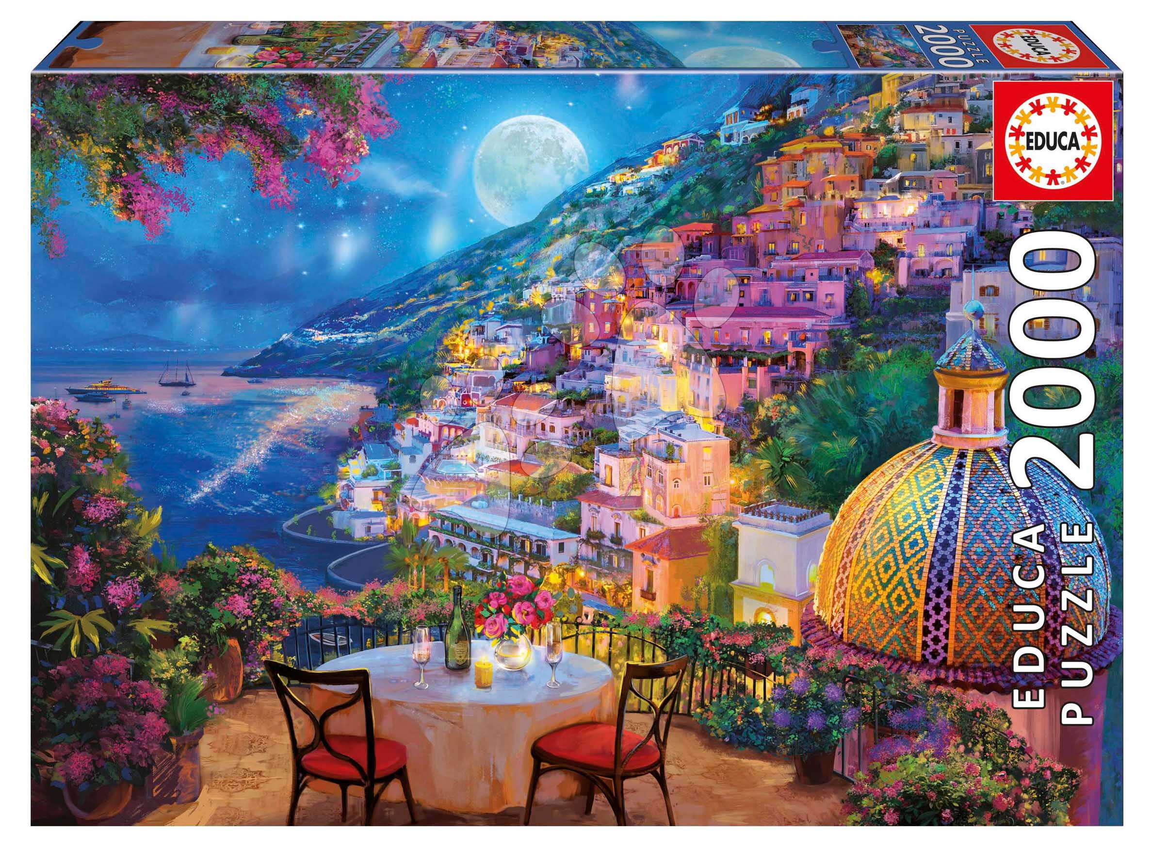 Puzzle Positane Date Night Educa 2000 darabos és Fix ragasztó