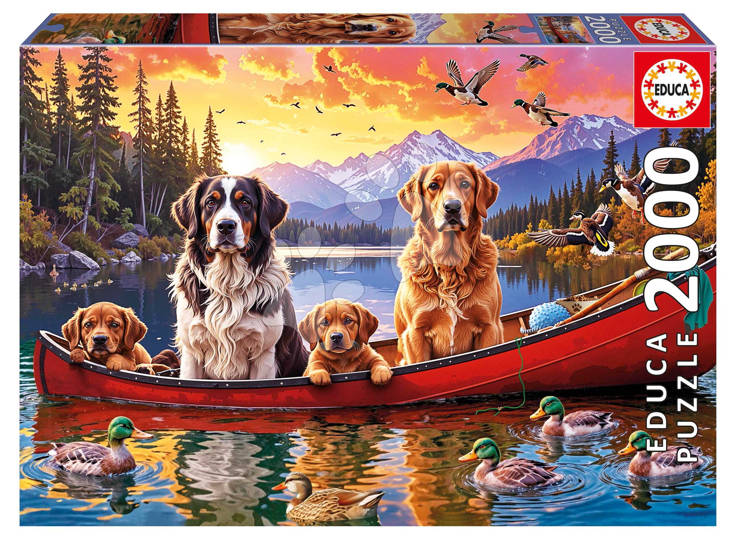 Puzzle Sunday with the Kids Educa 2000 darabos és Fix ragasztó