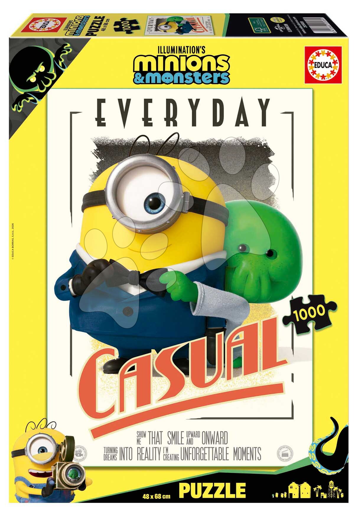 Puzzle Minyonok Minions Educa 1000 darabos és Fix ragasztó